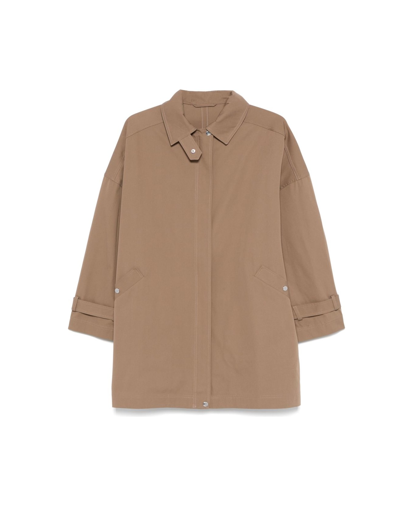 Totême Organic Cotton Oversized Trench Coat - Beige