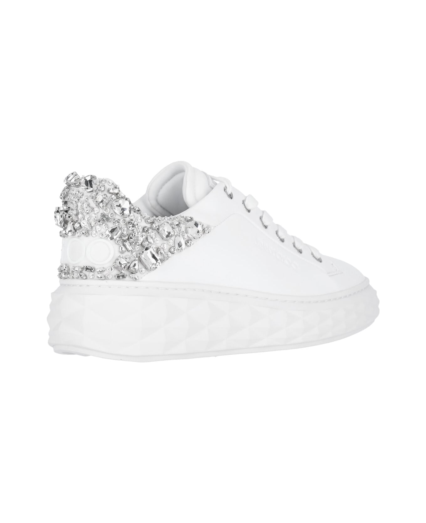Jimmy Choo "diamond Maxi/f Ii" Sneakers - White