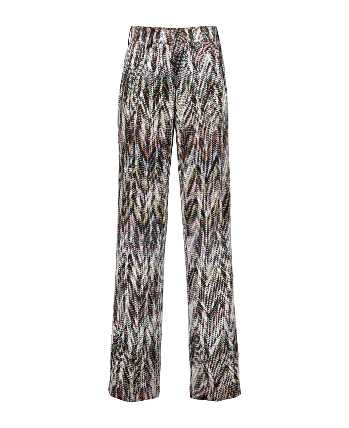 Missoni Chevron Knitted Palazzo Trousers - Multicolor ボトムス