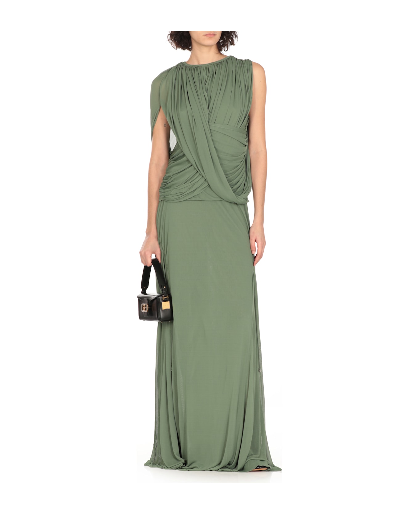 Lanvin Viscose And Silk Top - Green