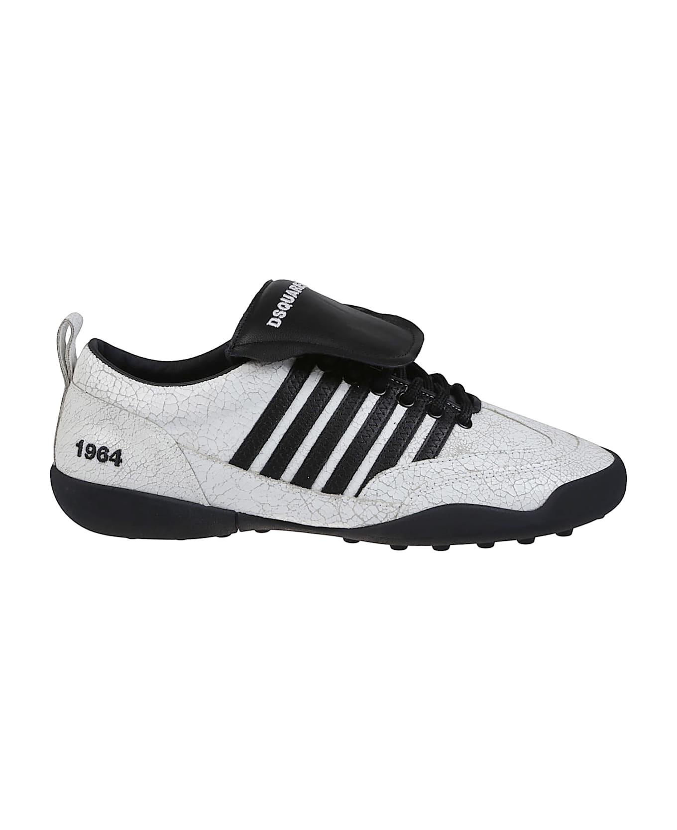 Dsquared2 Soccer Lace-up Low Top Sneakers - Bianco/nero