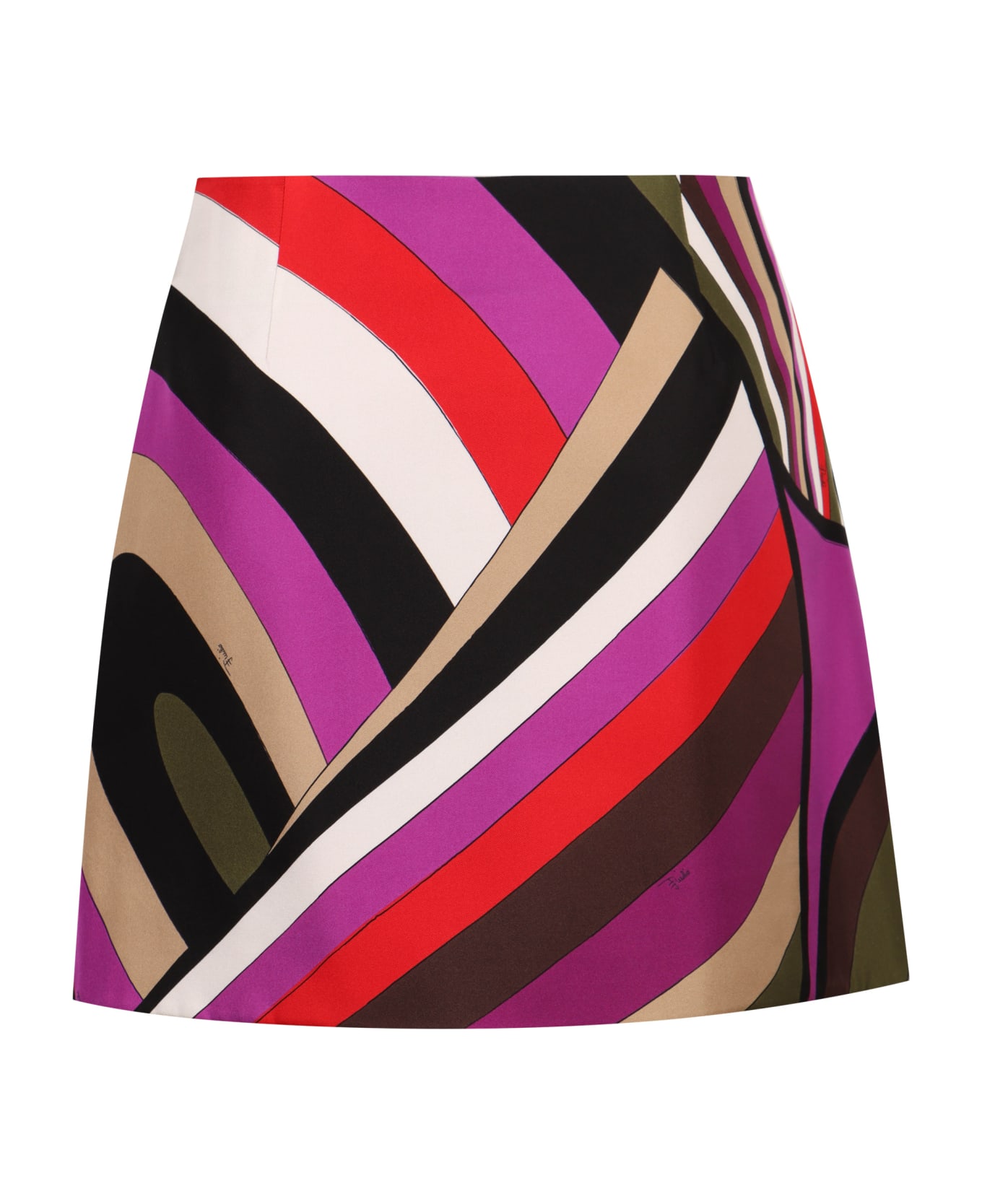 Pucci Printed Silk Skirt - Fuchsia