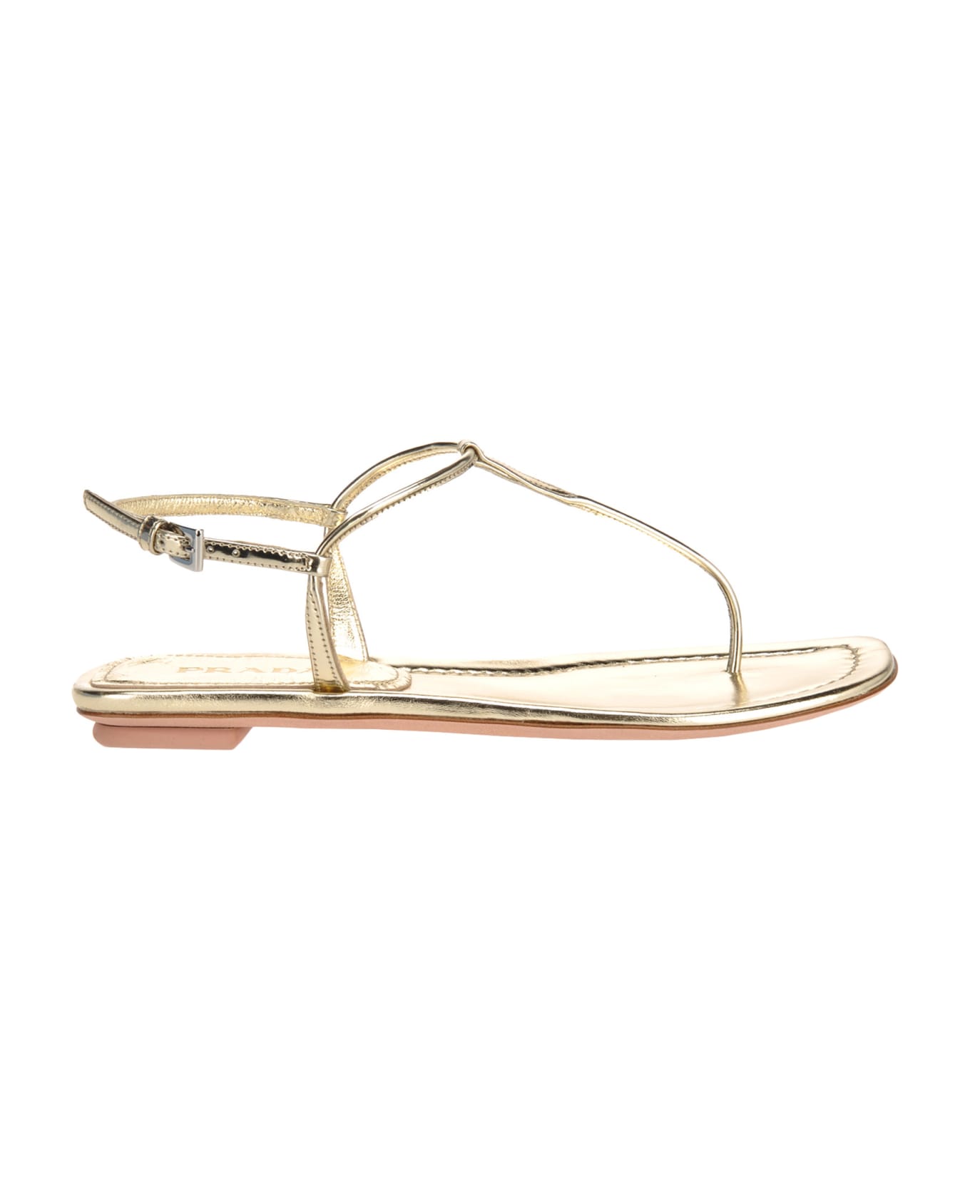 Prada Prada T-bar Sandals - PYRITE