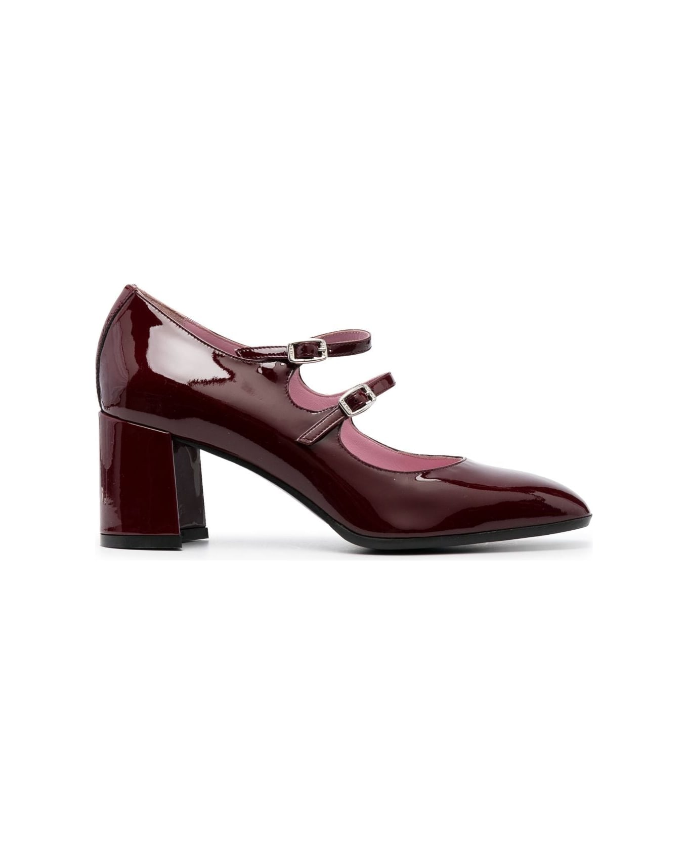 Carel Alice Patent Leather Pumps - Bordeaux