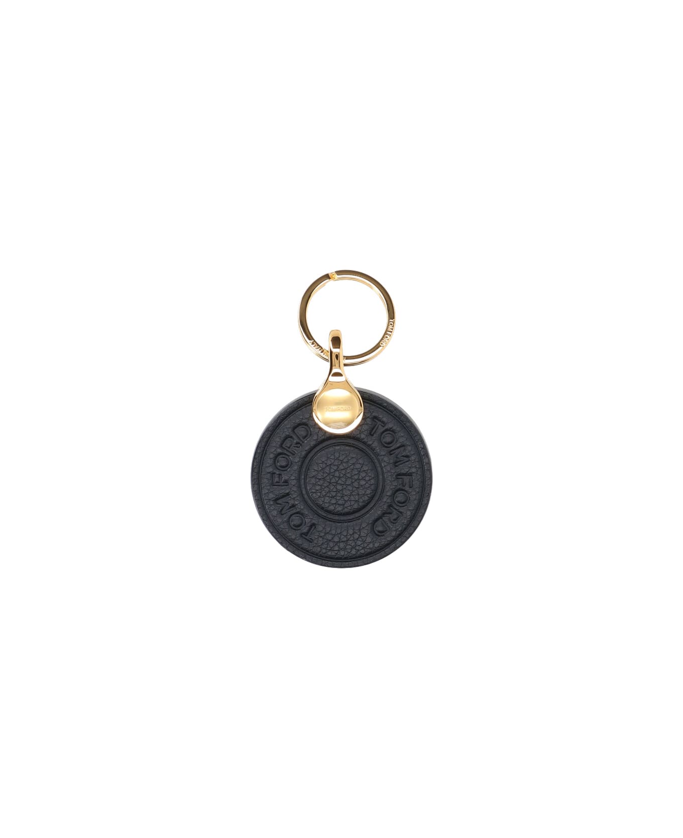 Tom Ford Leather Keyring - Black  