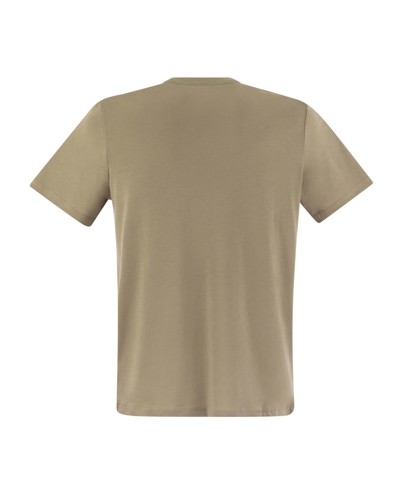 Majestic Filatures Short-sleeved T-shirt In Lyocell And Cotton - Sand シャツ