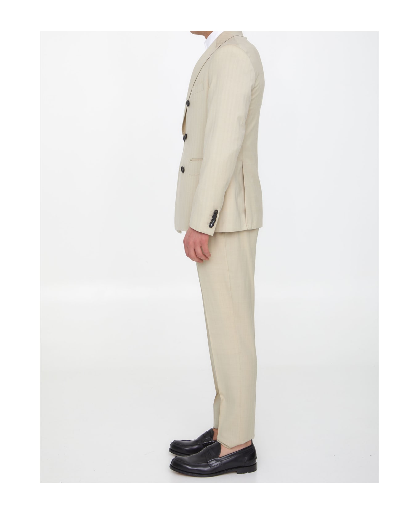 Tonello Sand-colored Wool Two-piece Suit - BEIGE スーツ