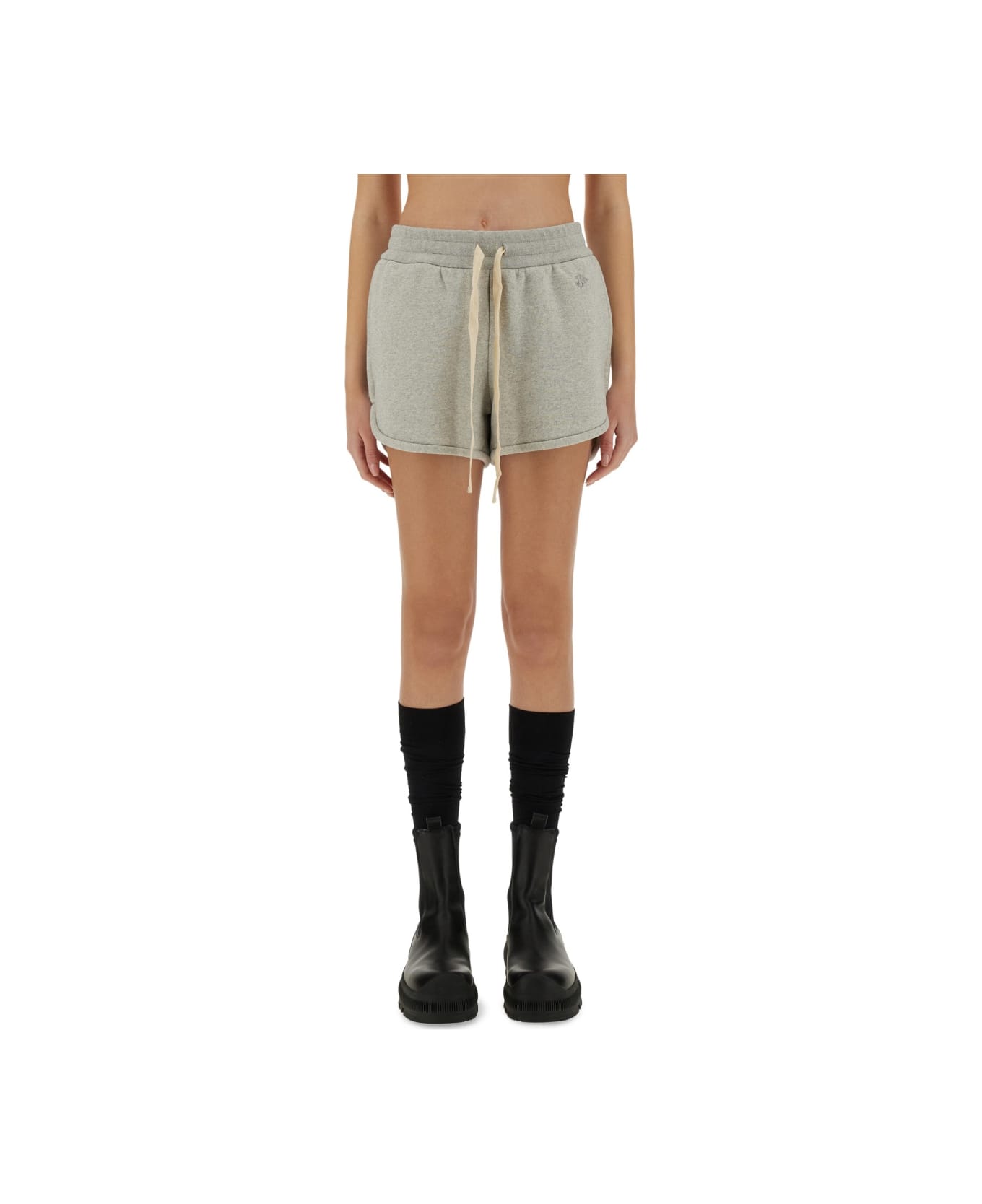 Jil Sander Cotton Terry Shorts - GREY