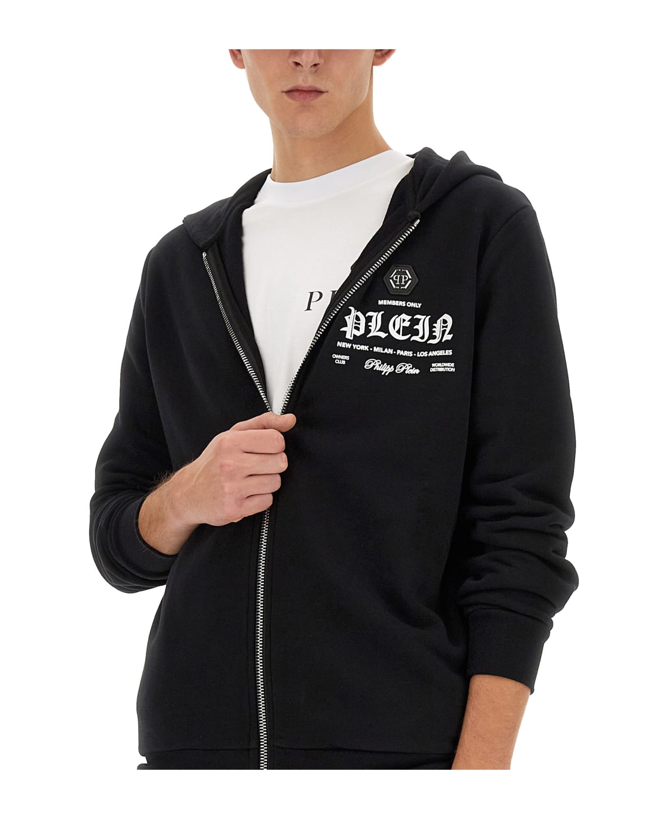 Philipp Plein Sweatshirt With Logo - Black