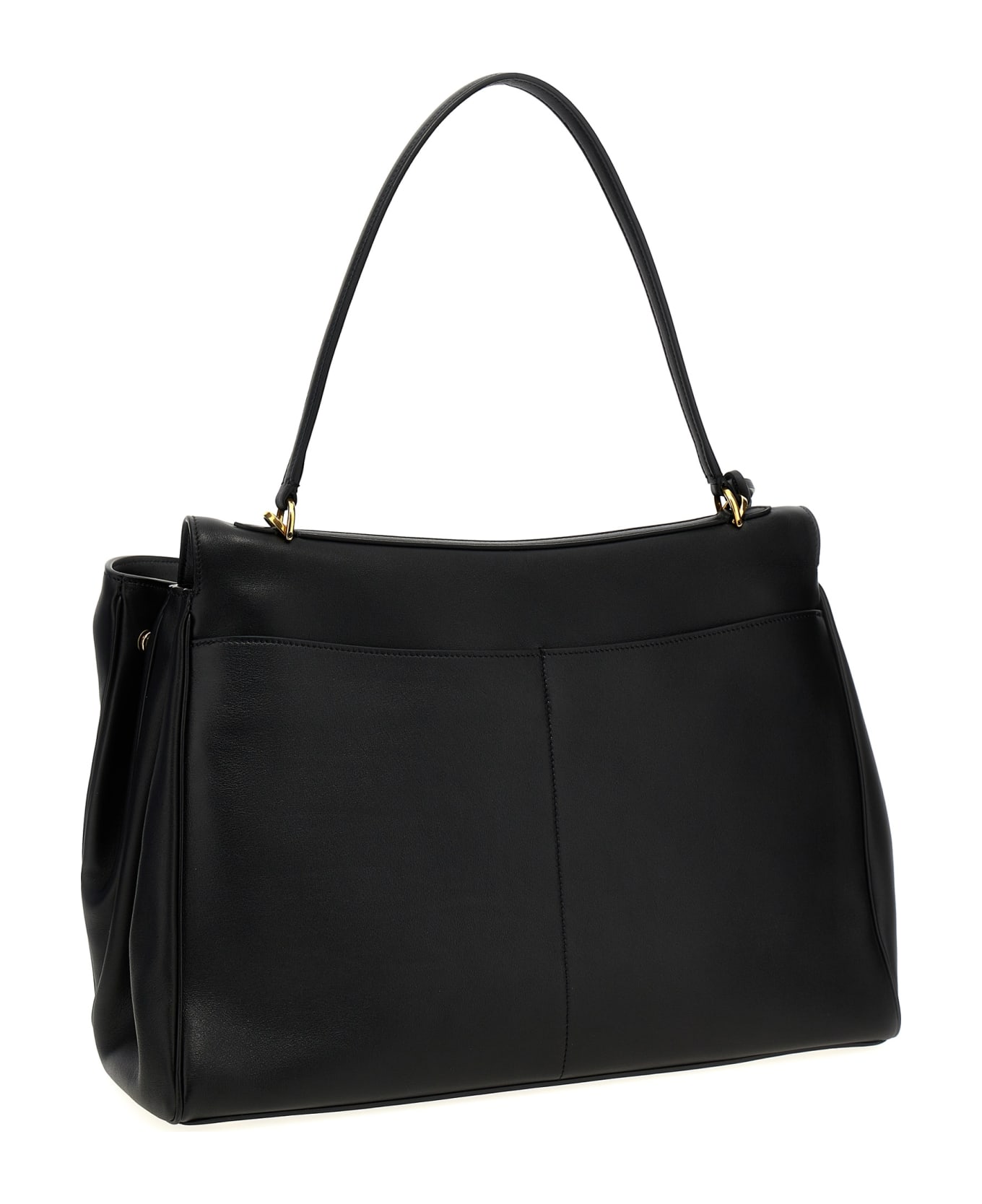 【関税&送料込】Balenciaga Black Leather Large Rodeo Handbag Women's Rodeo Handbag Large in Black | Balenciaga US