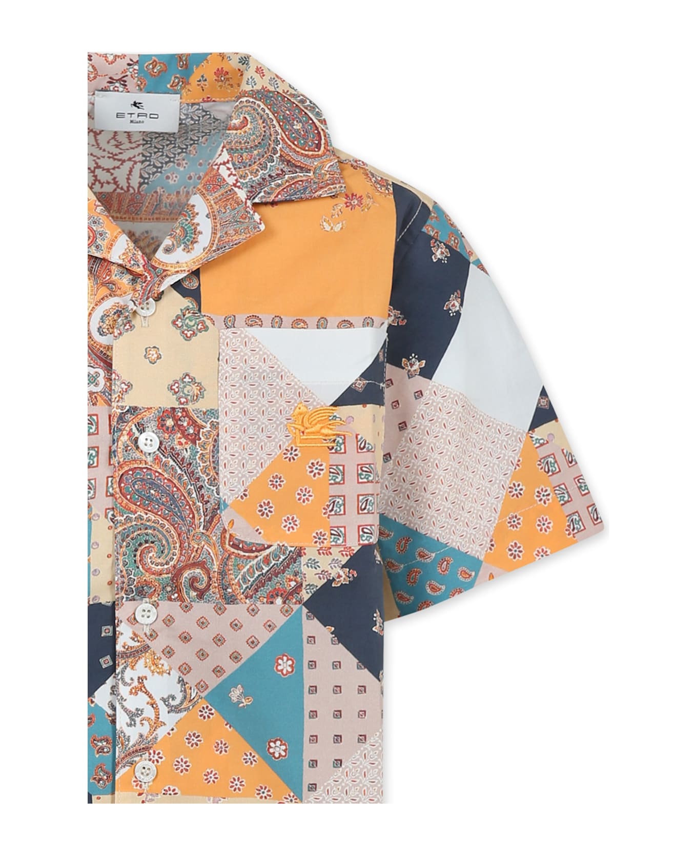Etro Multicolor Shirt For Boy With Paisley Print - Multicolor