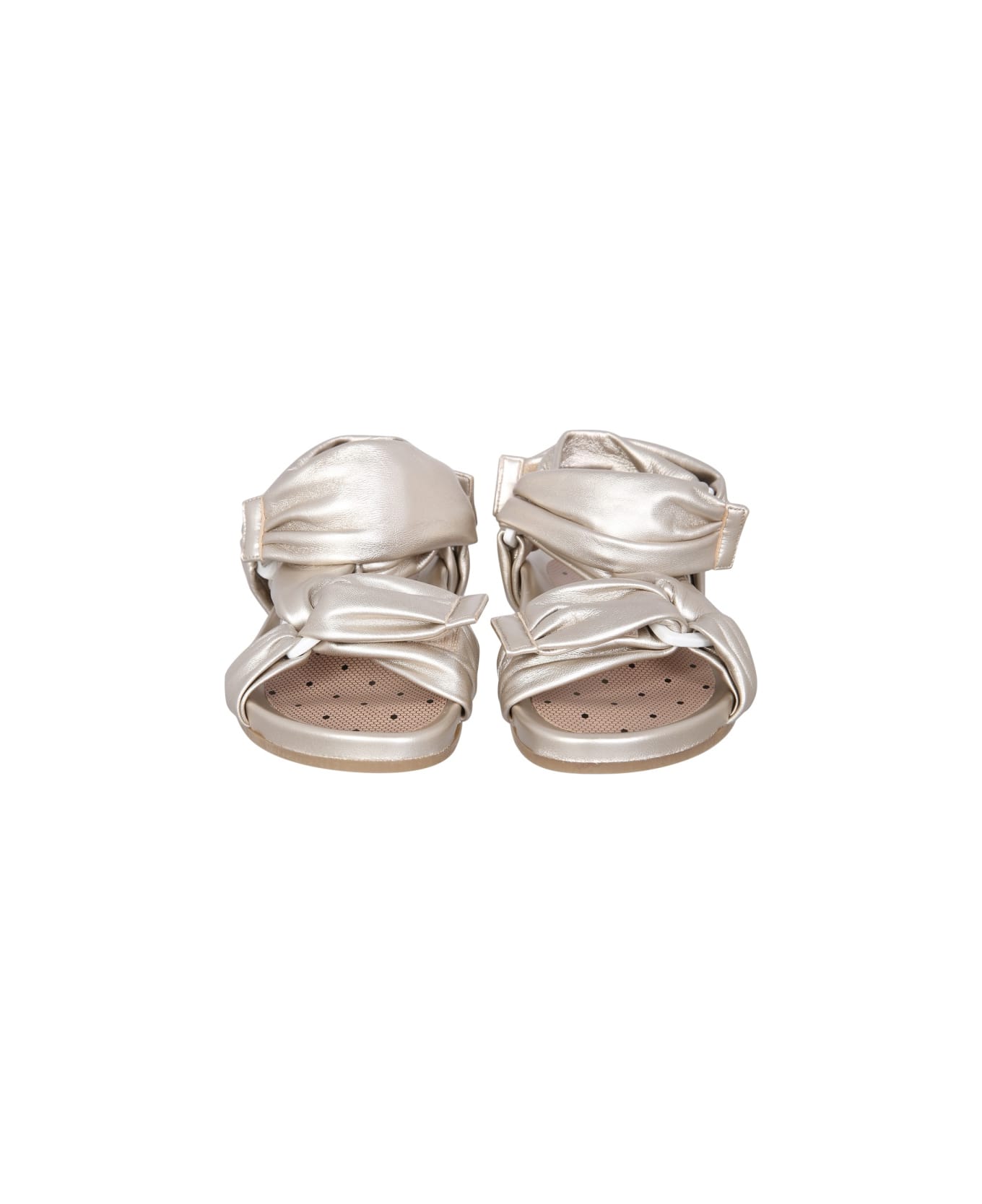 RED Valentino Puffy Strap Sandals - SILVER