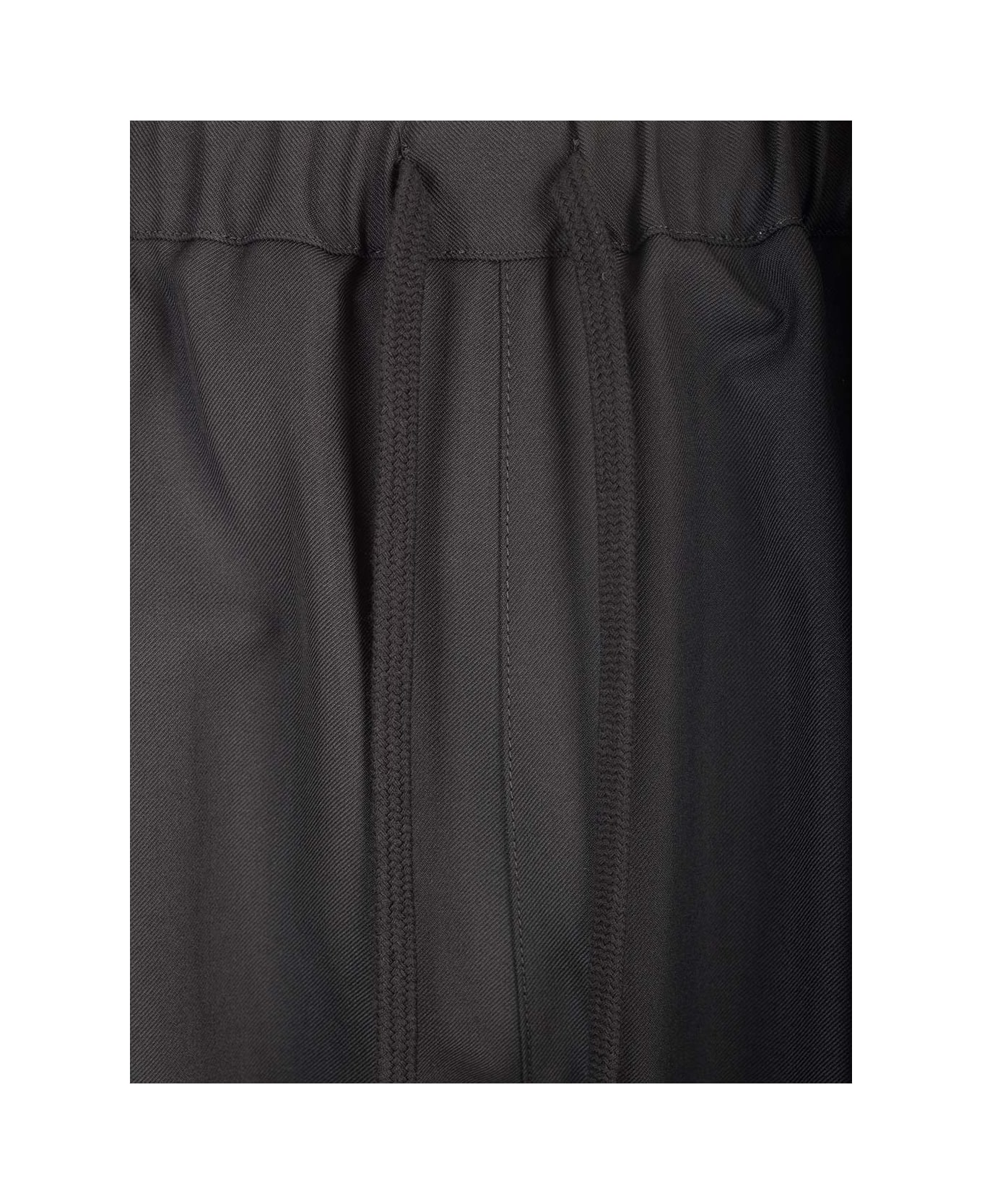MM6 Maison Margiela Wool Blend Trousers - Nero