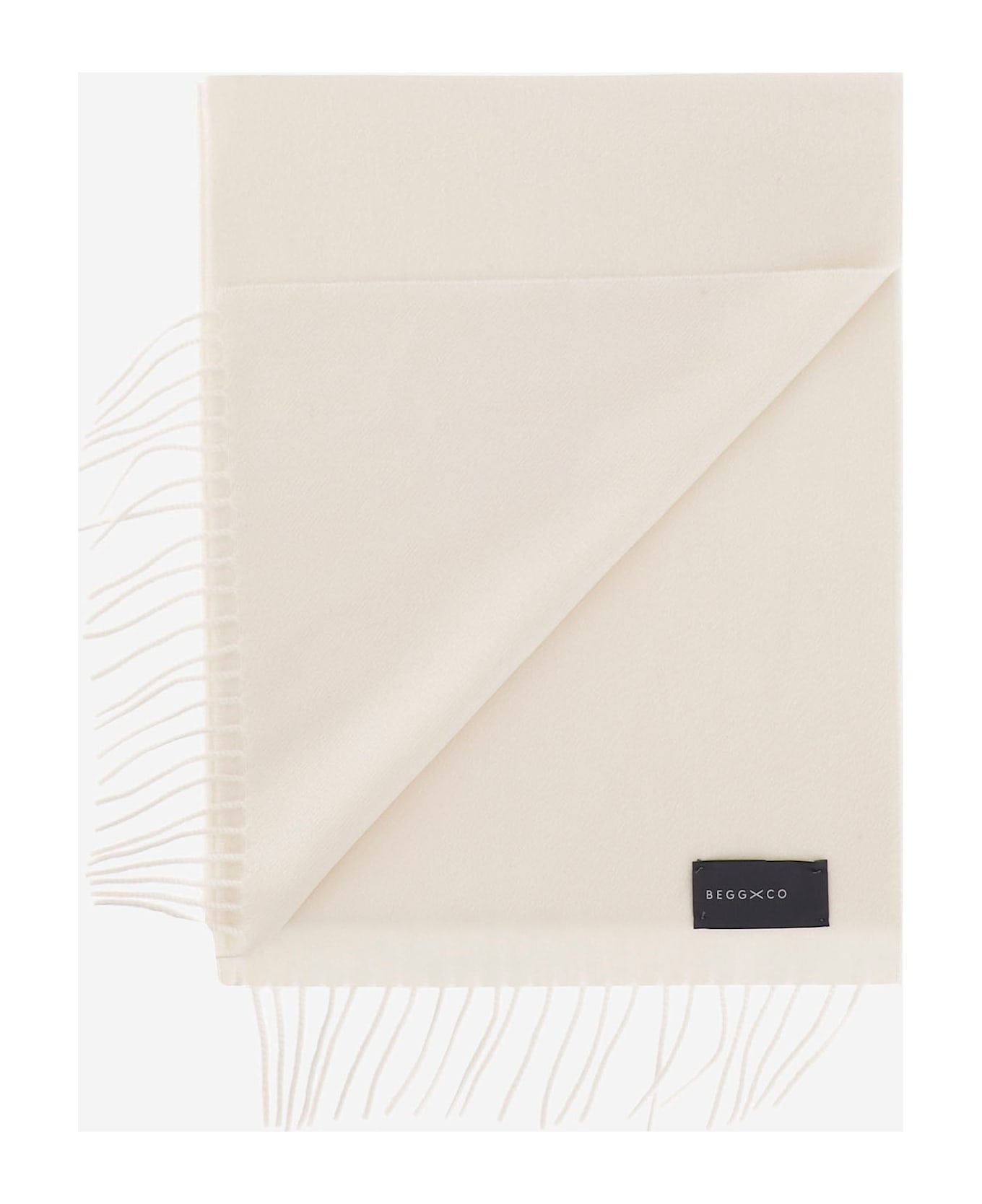 Alex Begg Cashmere Scarf - White