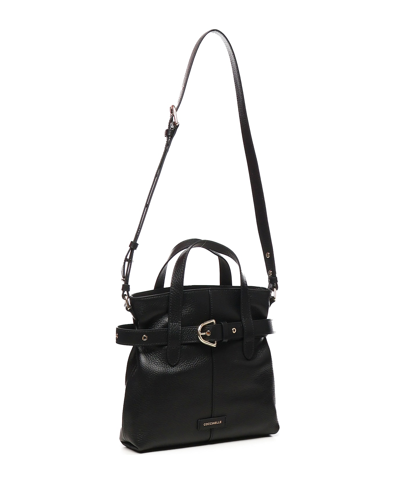 Coccinelle Bucket Bag With Buckle - Black