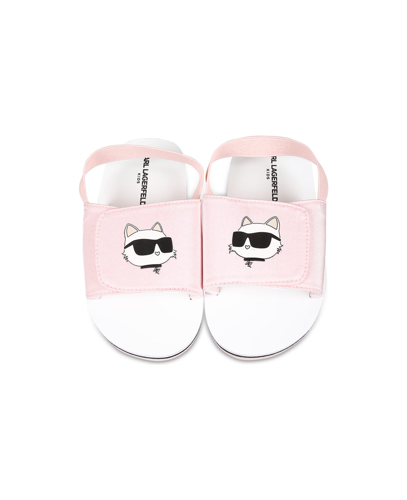 Karl Lagerfeld Kids Pink Sandals For Girl With Choupette - Pink