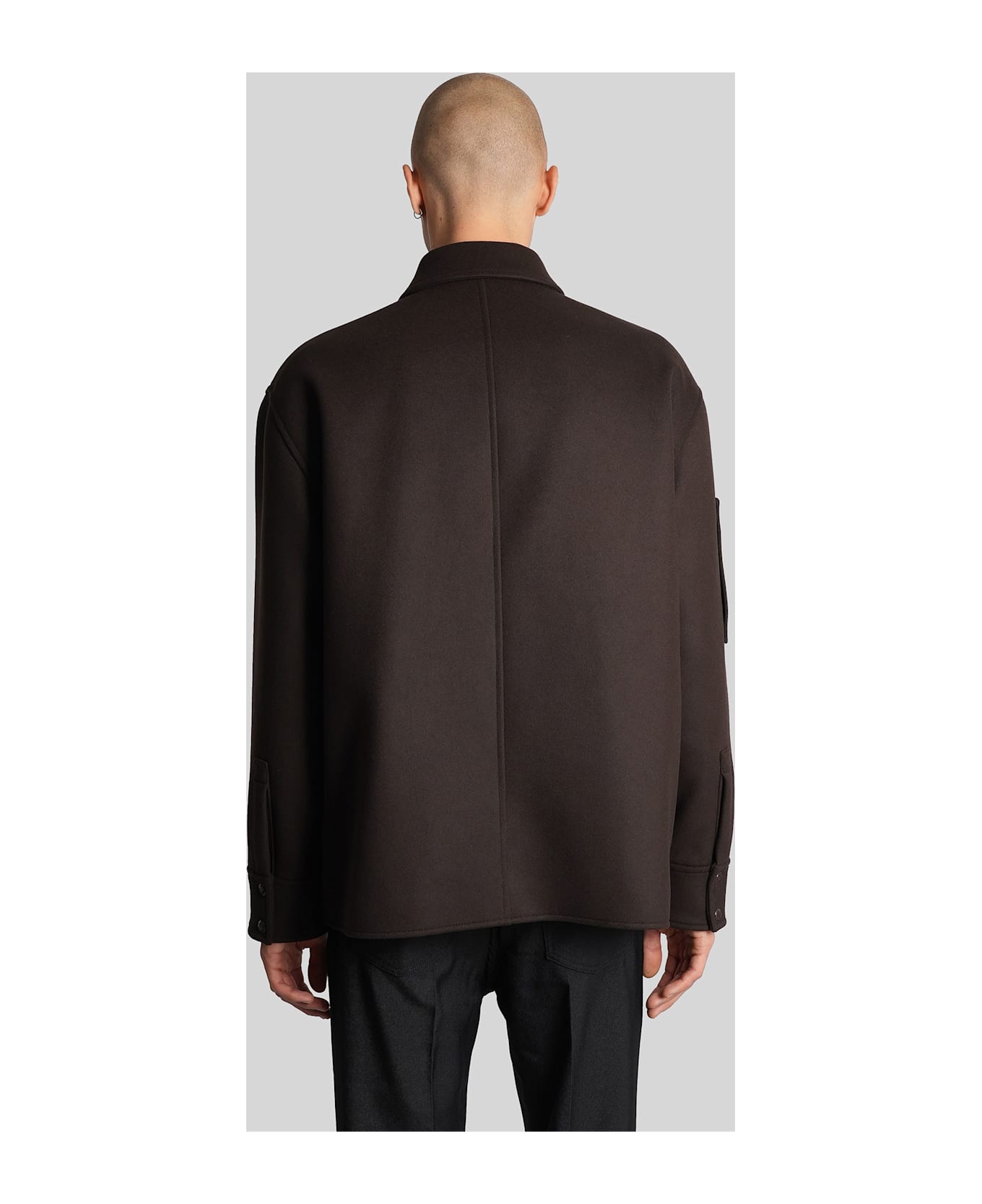 Courrèges Casual Jacket In Brown Wool - brown