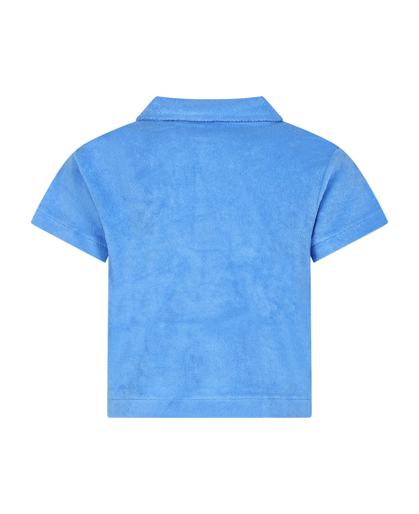 Molo Light Blue Polo Shirt For Girl - Light Blue Tシャツ＆ポロシャツ