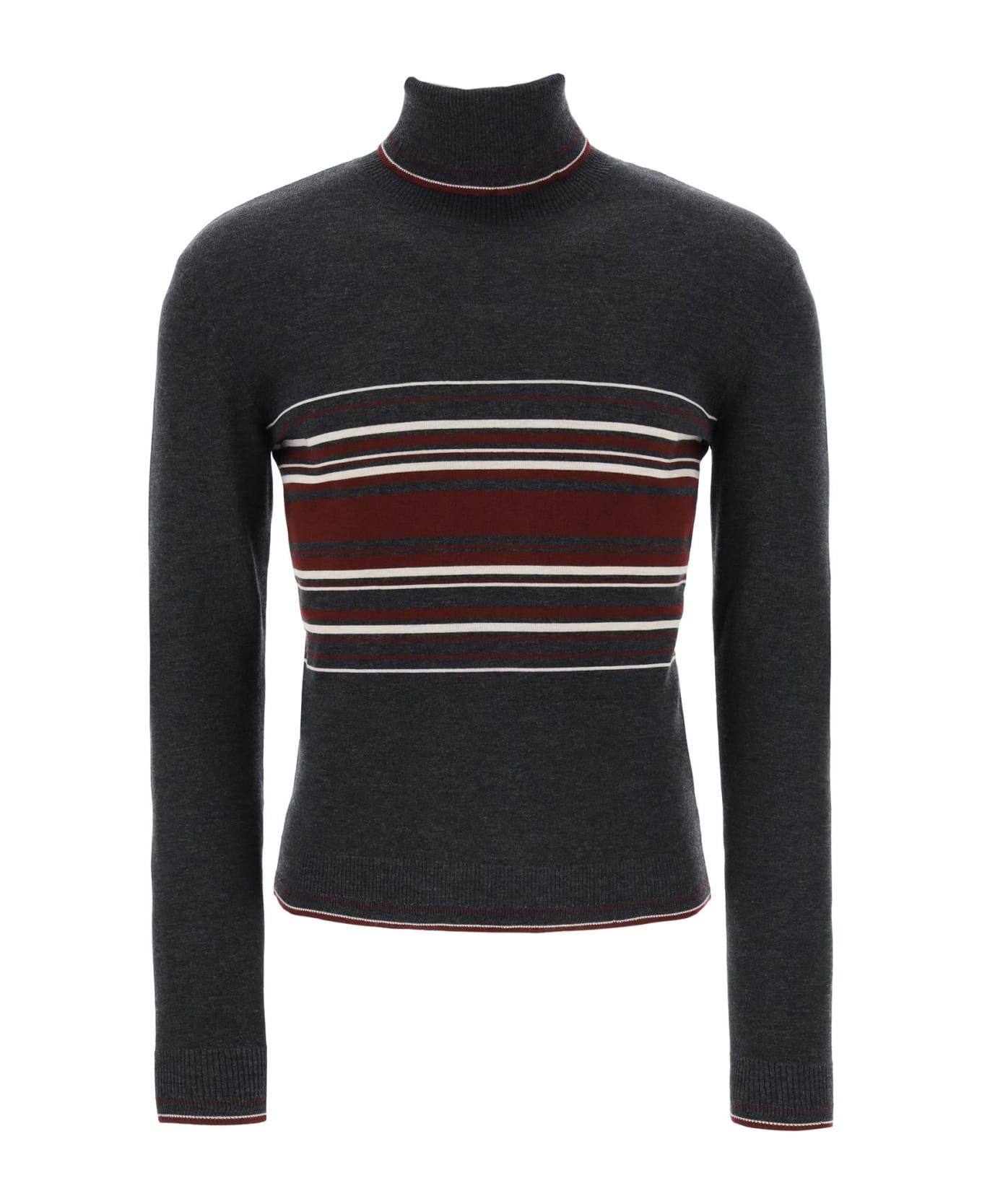 Dolce & Gabbana Striped Turtleneck Sweater - Variante Abbinata ニットウェア