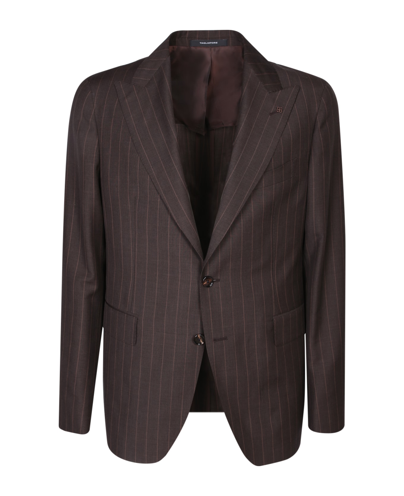 Tagliatore Vesuvio Brown/beige Suit - Beige