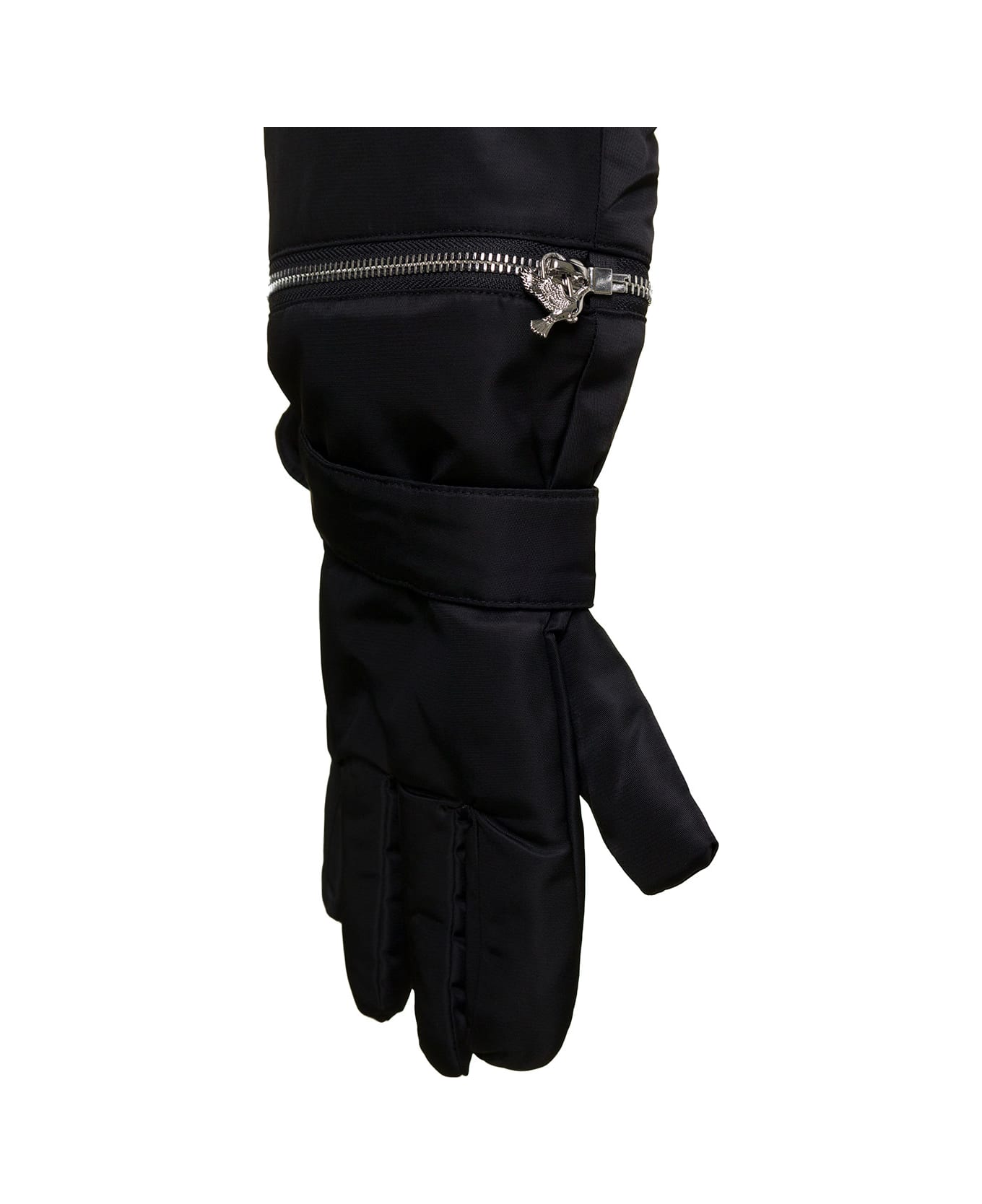 3.Paradis Nylon Bomber Jacket Gloves - Black