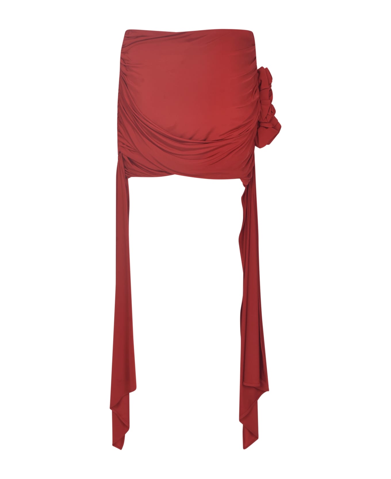 Magda Butrym Wrap Sided Short Skirt - Red