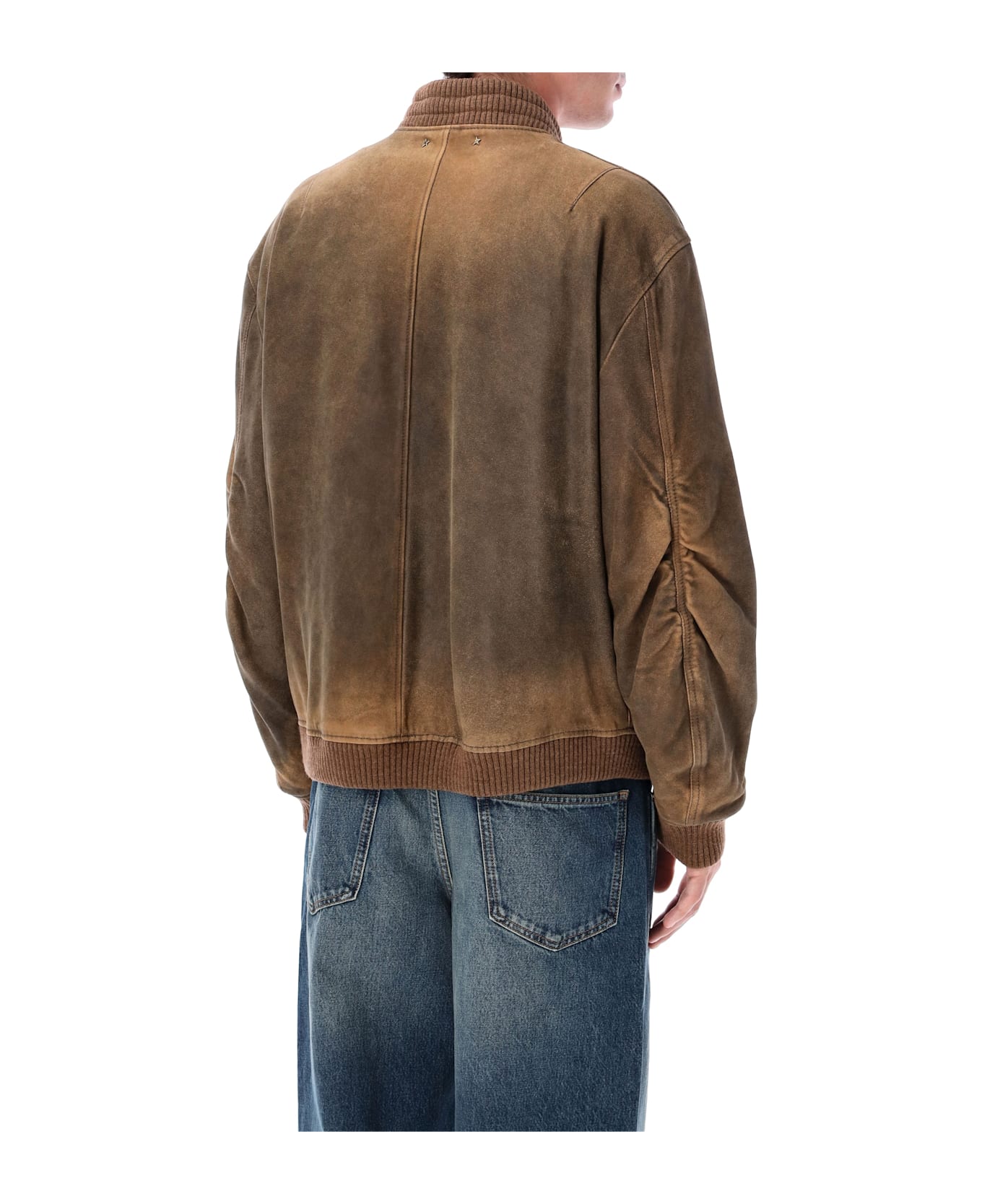 Golden Goose Unisex Brown Bomber Jacket - FRENCH ROAST BROWN