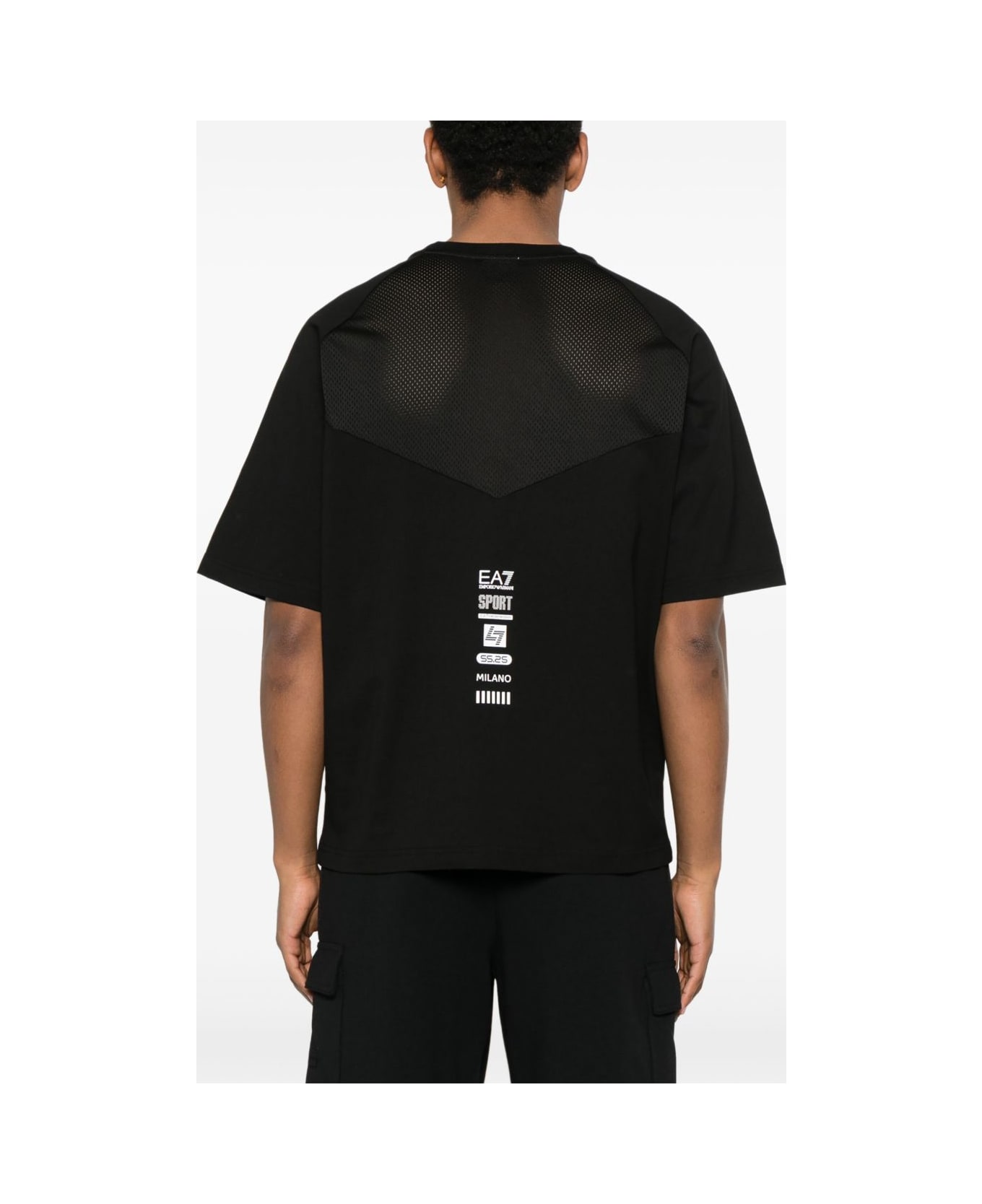 EA7 Logo T-shirt - Black