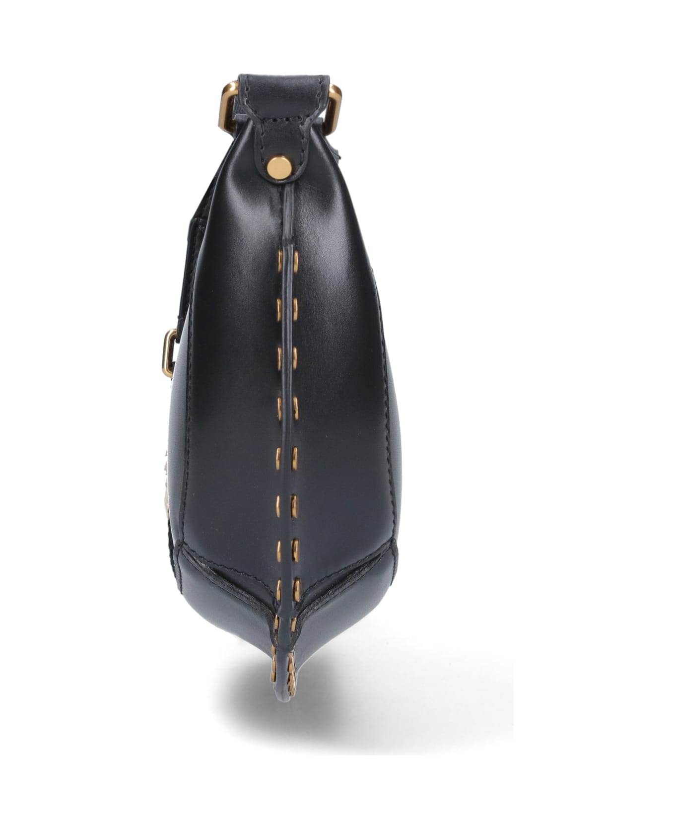 Isabel Marant Moon Leather Mini Bag - Black