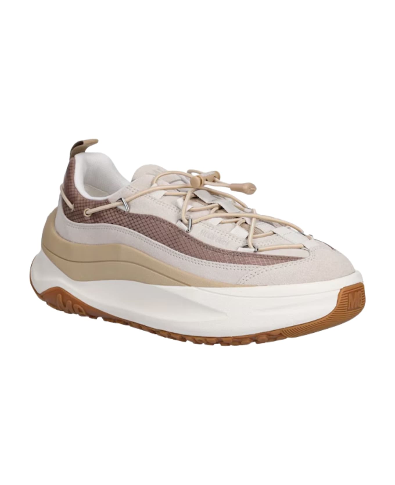Moon Boot Moon247 Sneaker With Logo - Beige