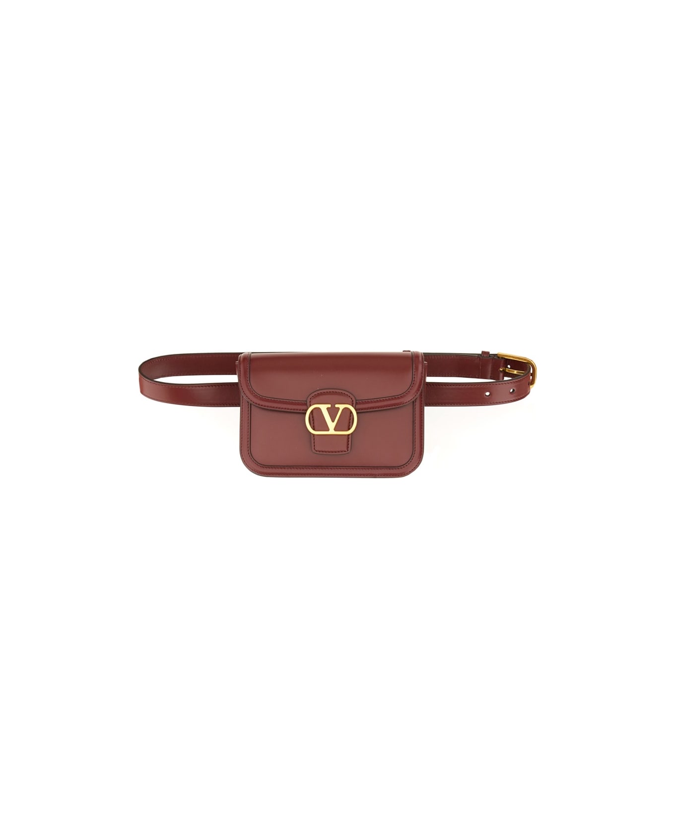 Valentino Garavani 
9to5
 Leather Pouch - BORDEAUX