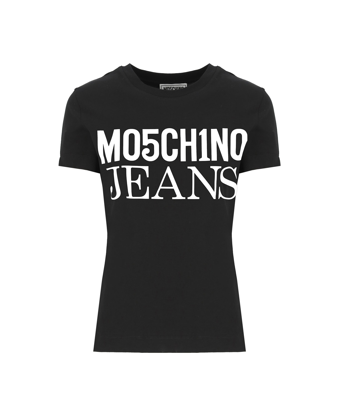 M05CH1N0 Jeans T-shirt With Logo - Black