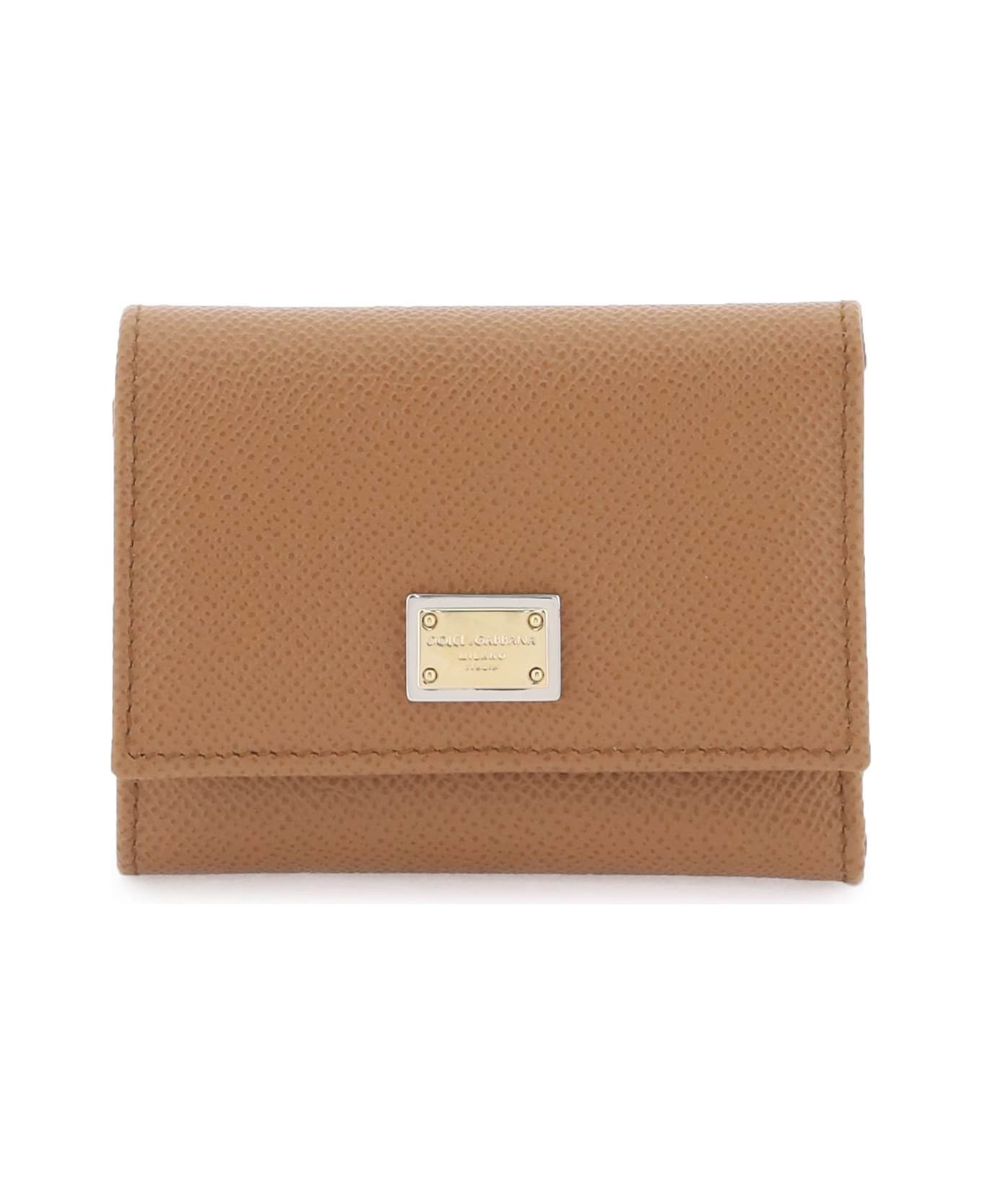 Dolce & Gabbana French Flap Wallet - CARAMELLO (Brown)