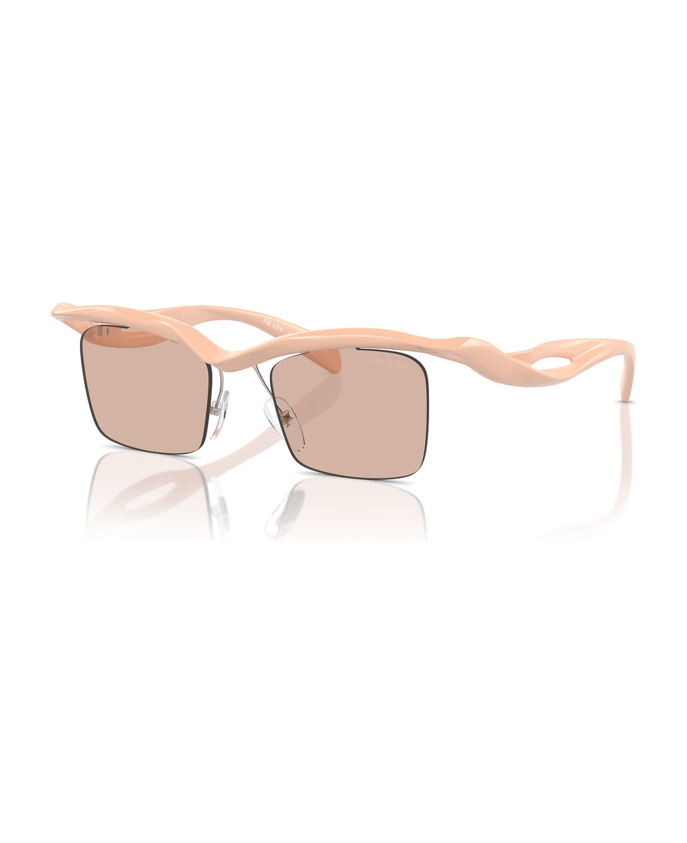 Prada Eyewear Pr A15s Peach Sunglasses - Peach サングラス