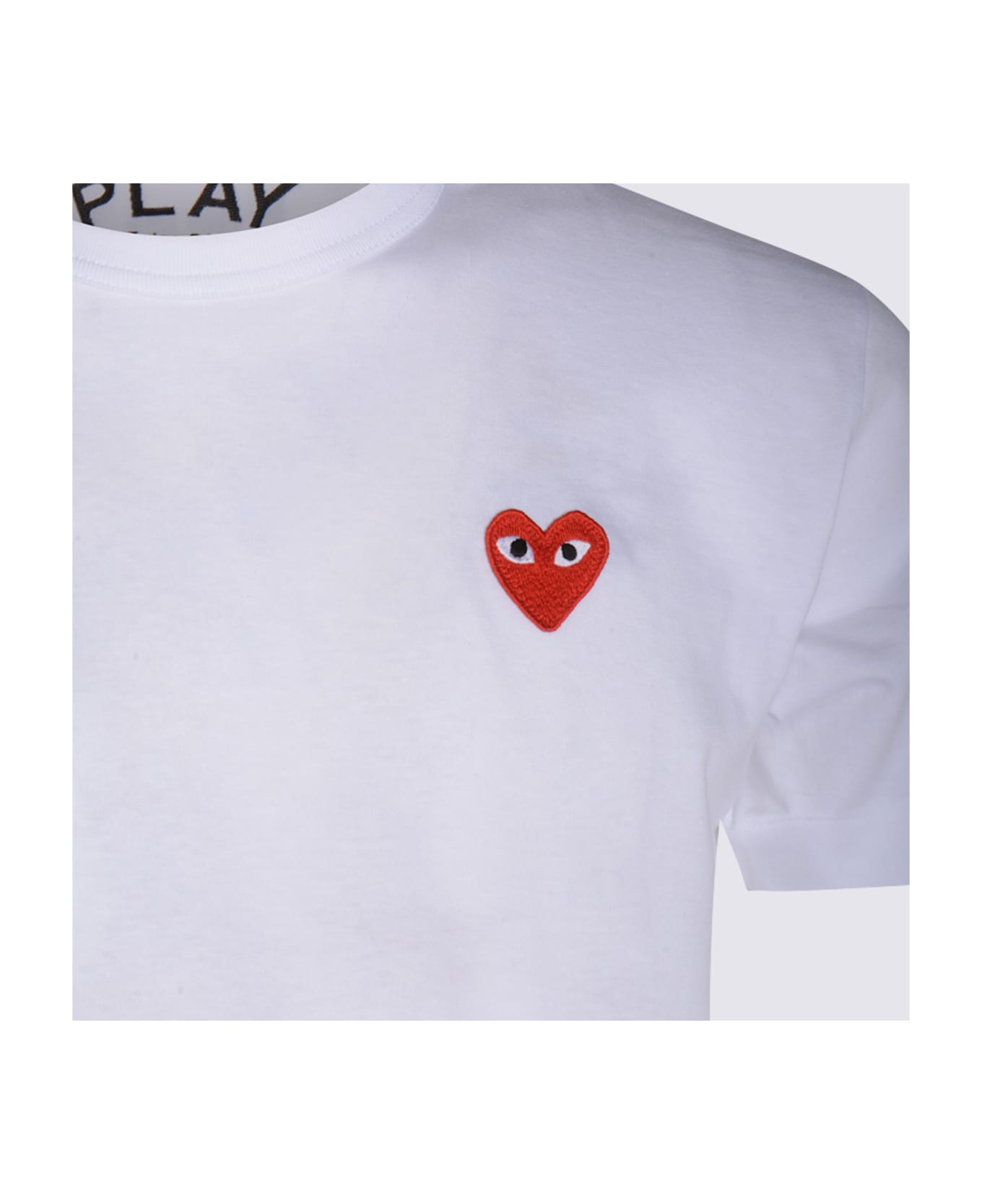 Comme des Garçons Play White Cotton T-shirt - White