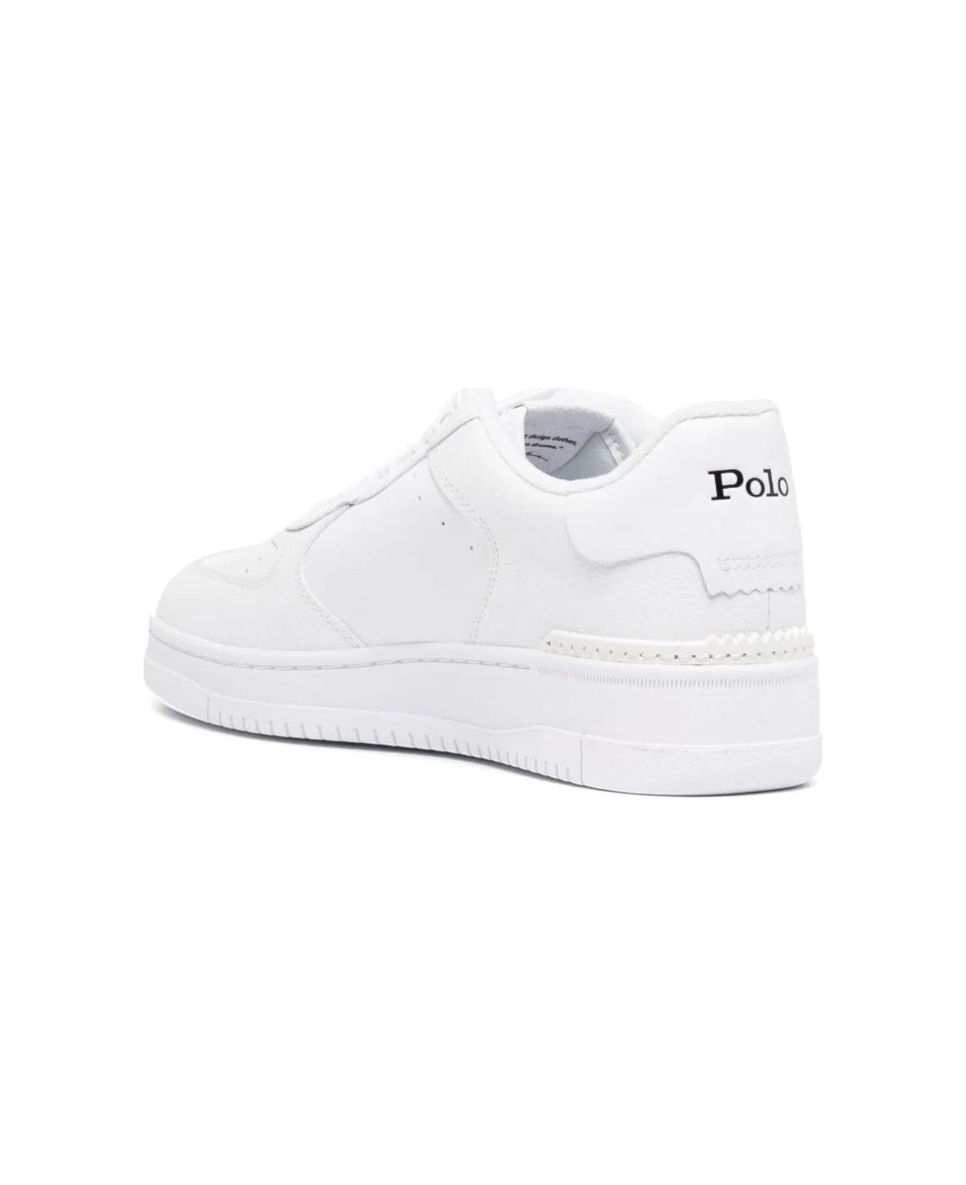 Ralph Lauren Masters Court Low-top Sneakers - White/black