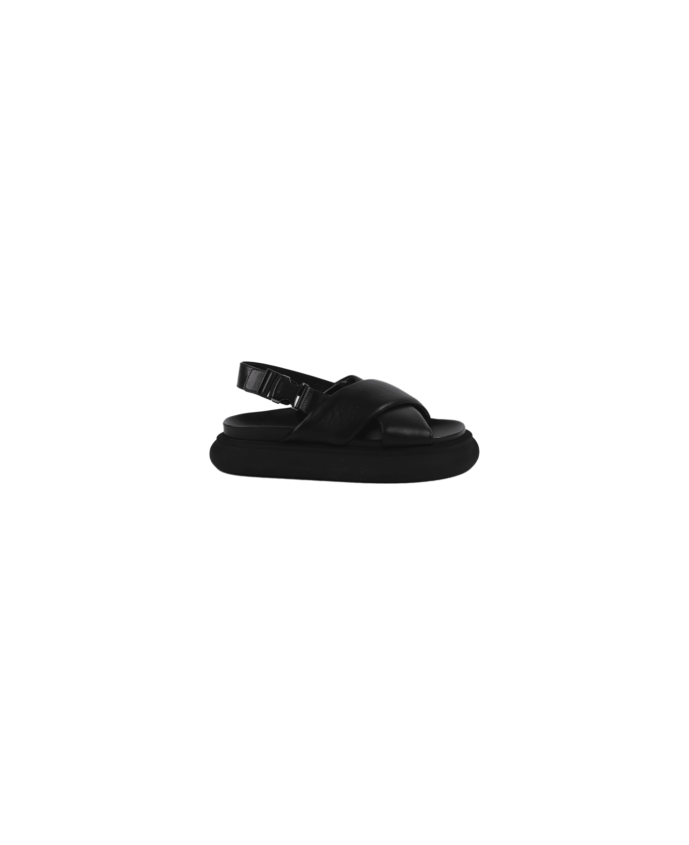 Moncler Solarisse Nappa Leather Sandal - Black