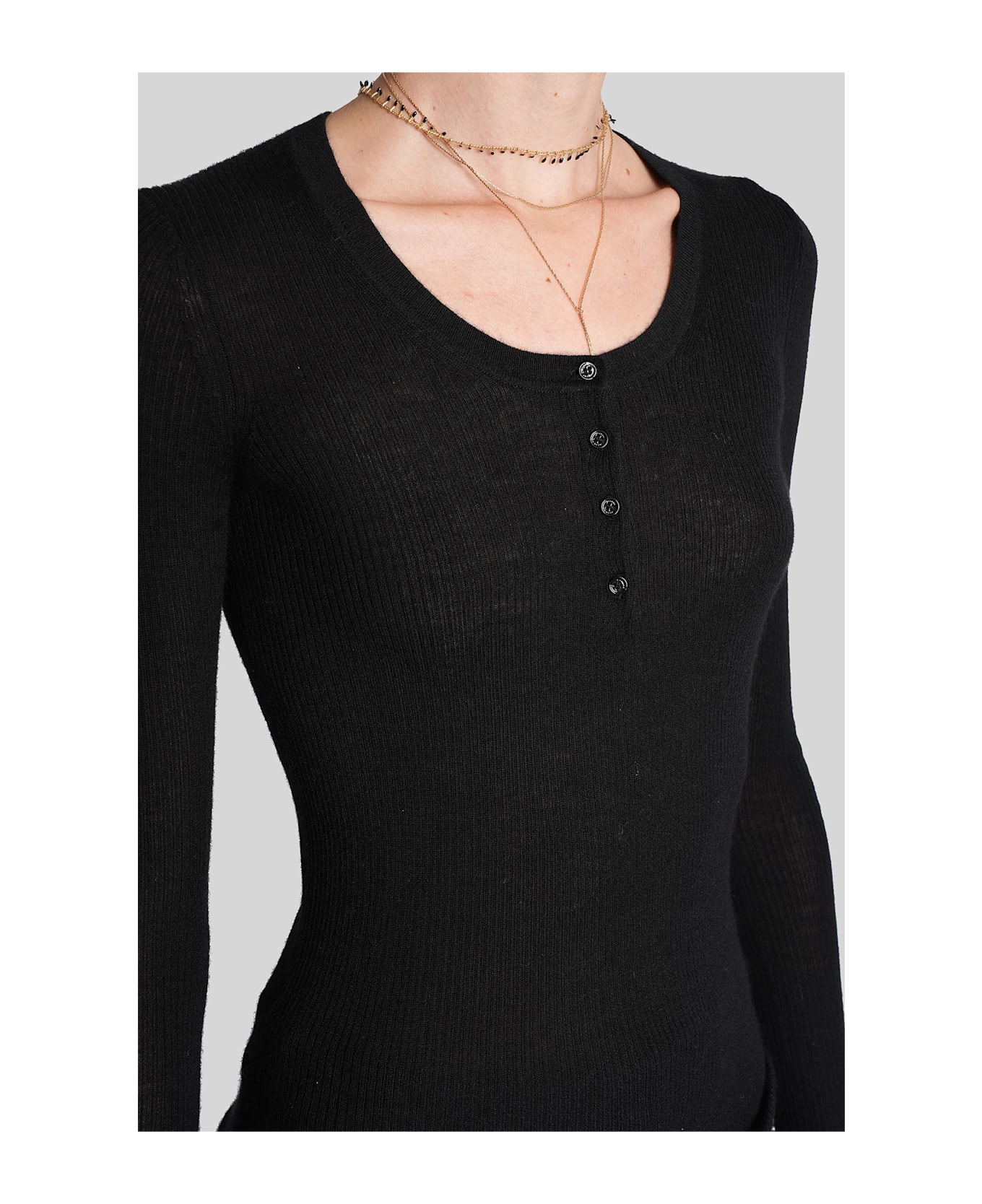 Isabel Marant Idite In Black Cashmere - black