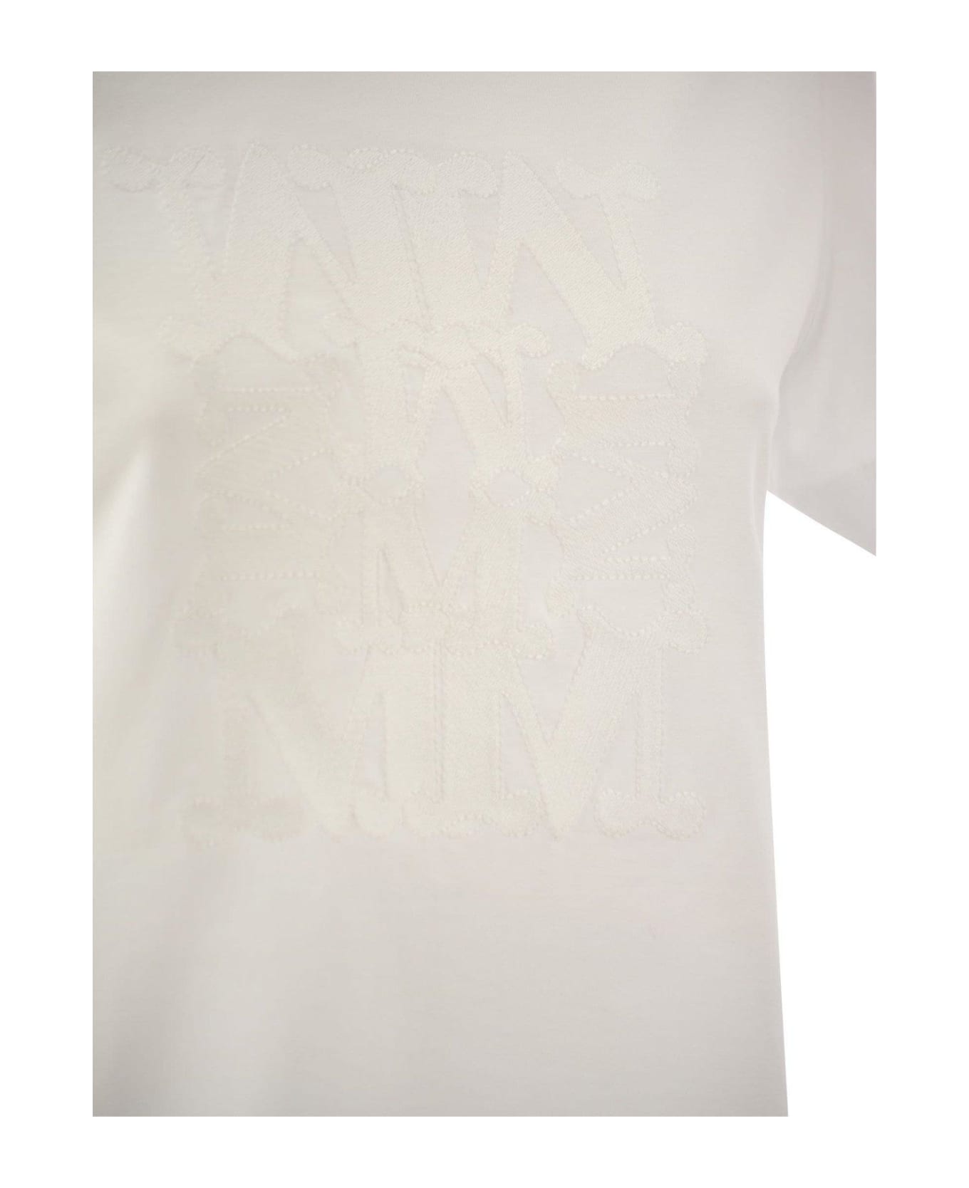 Max Mara Crewneck Short-sleeved T-shirt - Optic White