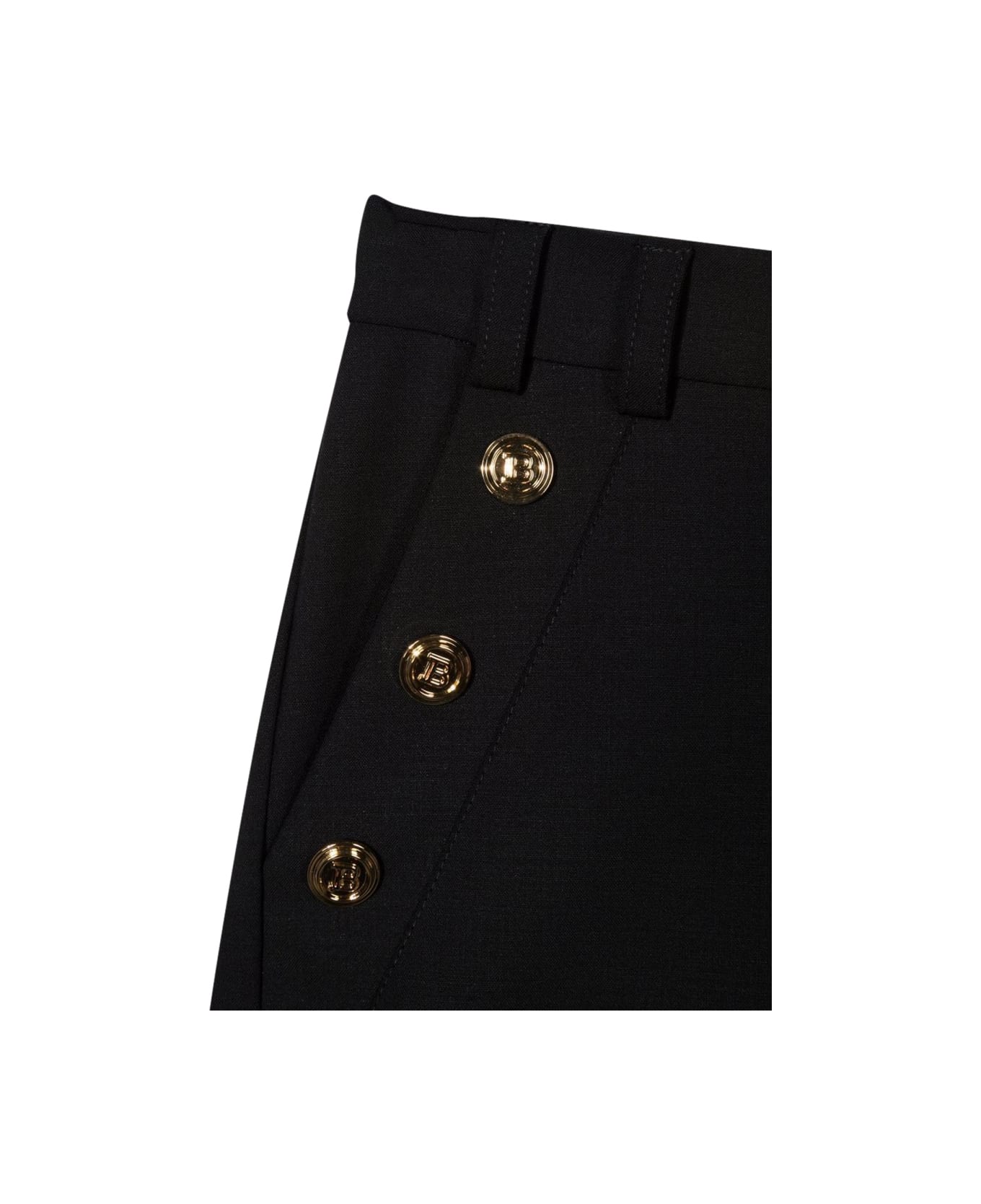 Balmain Short Buttons - BLACK