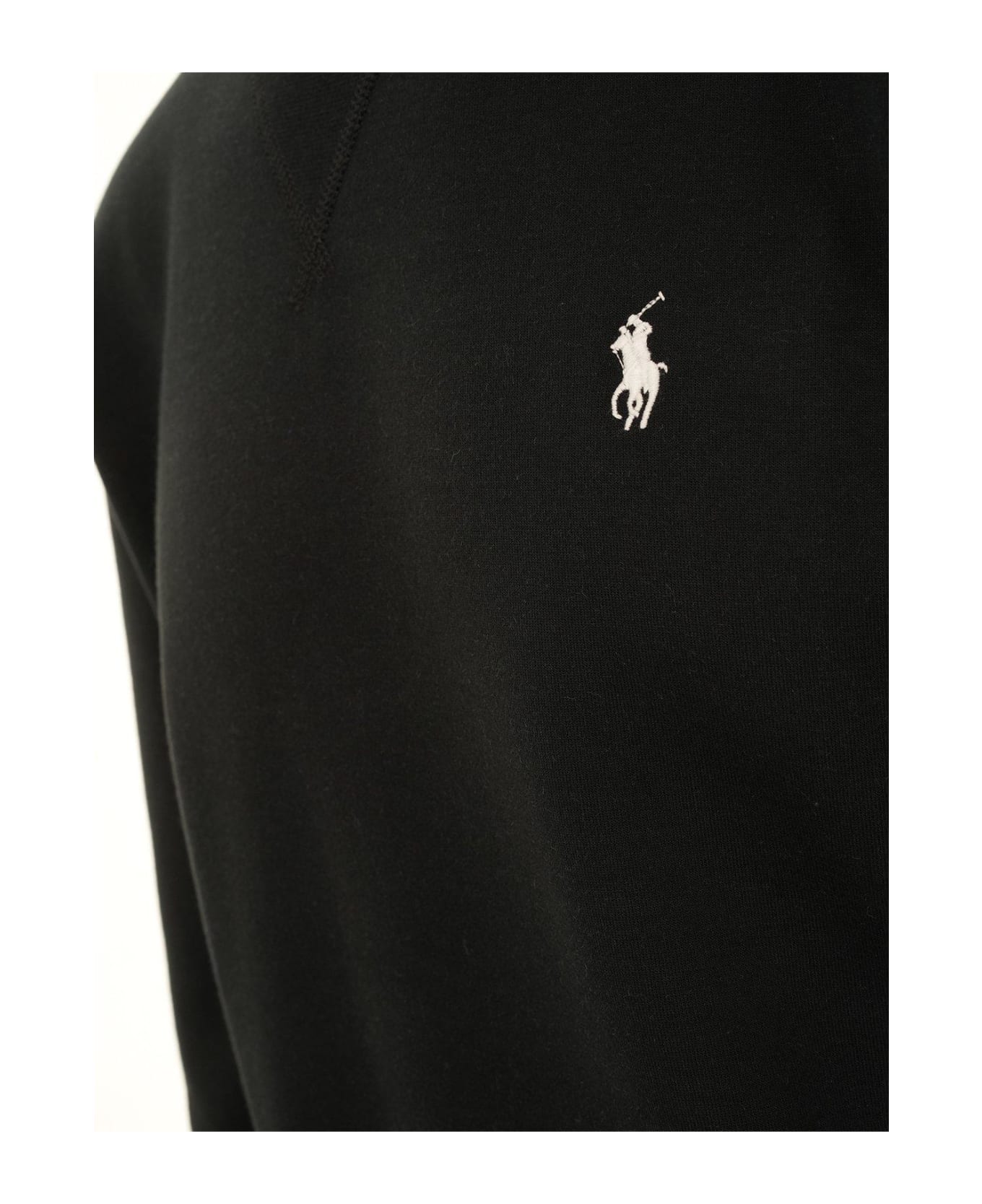 Ralph Lauren Pony Embroidered Crewneck Sweatshirt - Polo Black