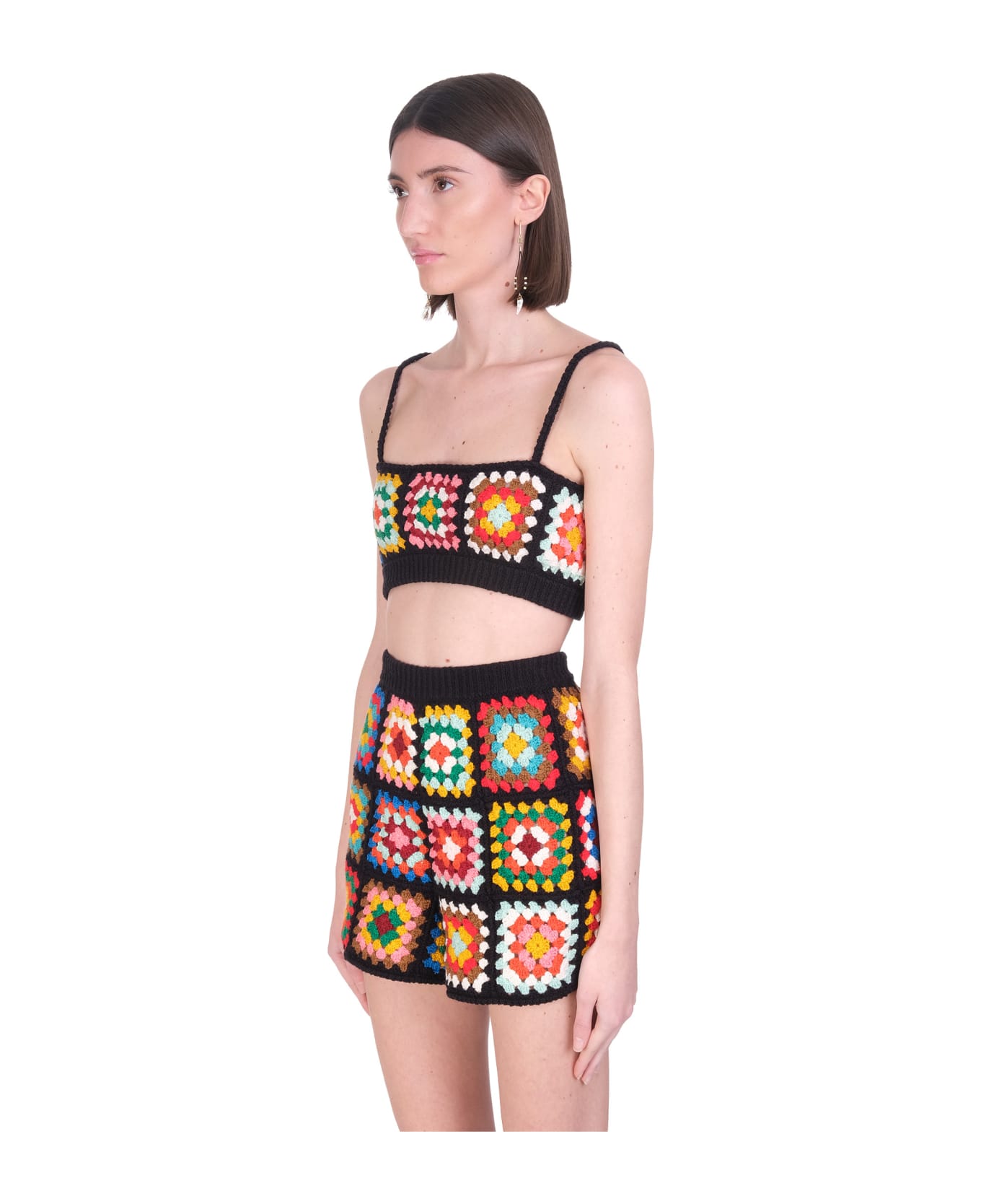 Alanui Topwear In Black Cotton - black
