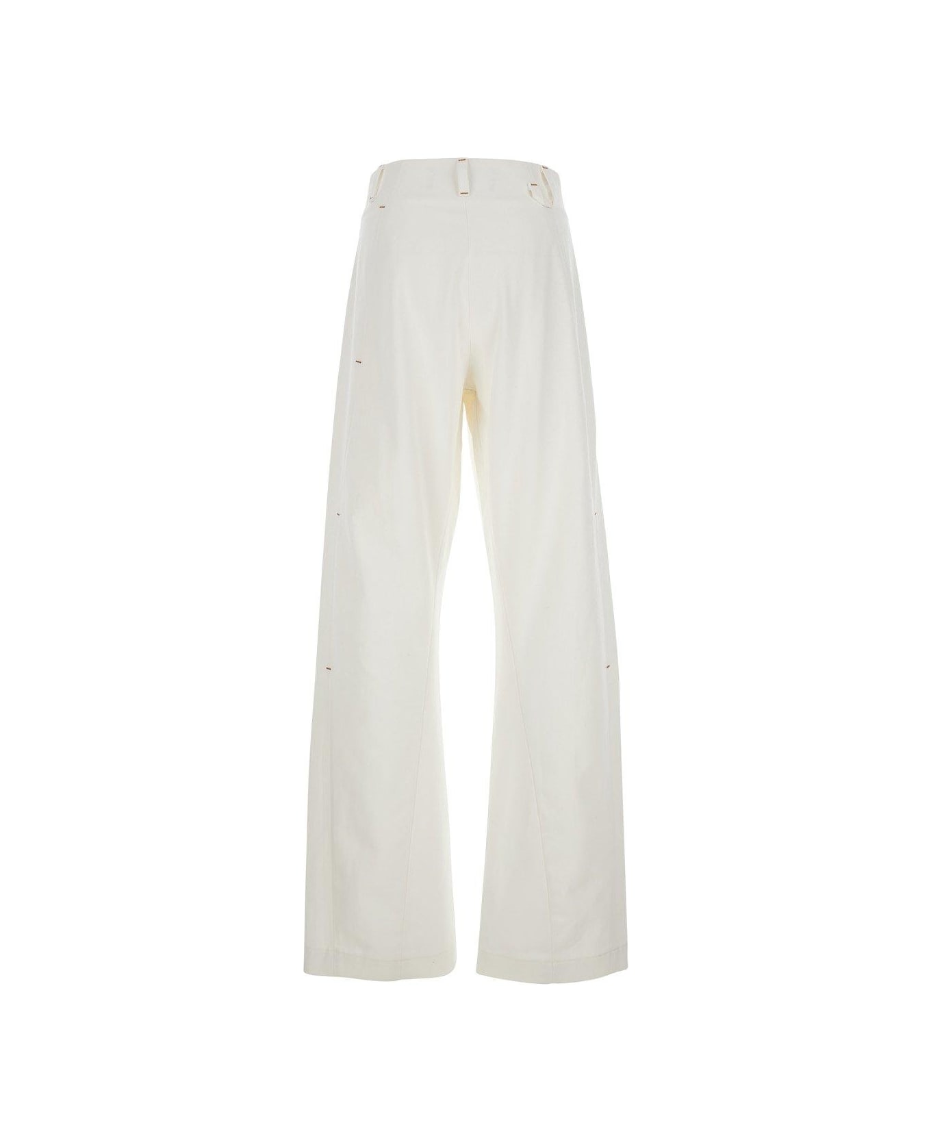 Jacquemus The Scala De-nîmes Tapered Leg Jeans - White