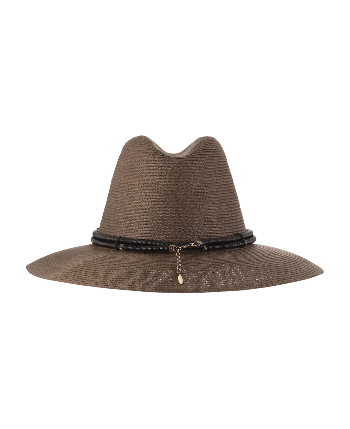 Brunello Cucinelli Fedora In Hemp And Techno Cotton