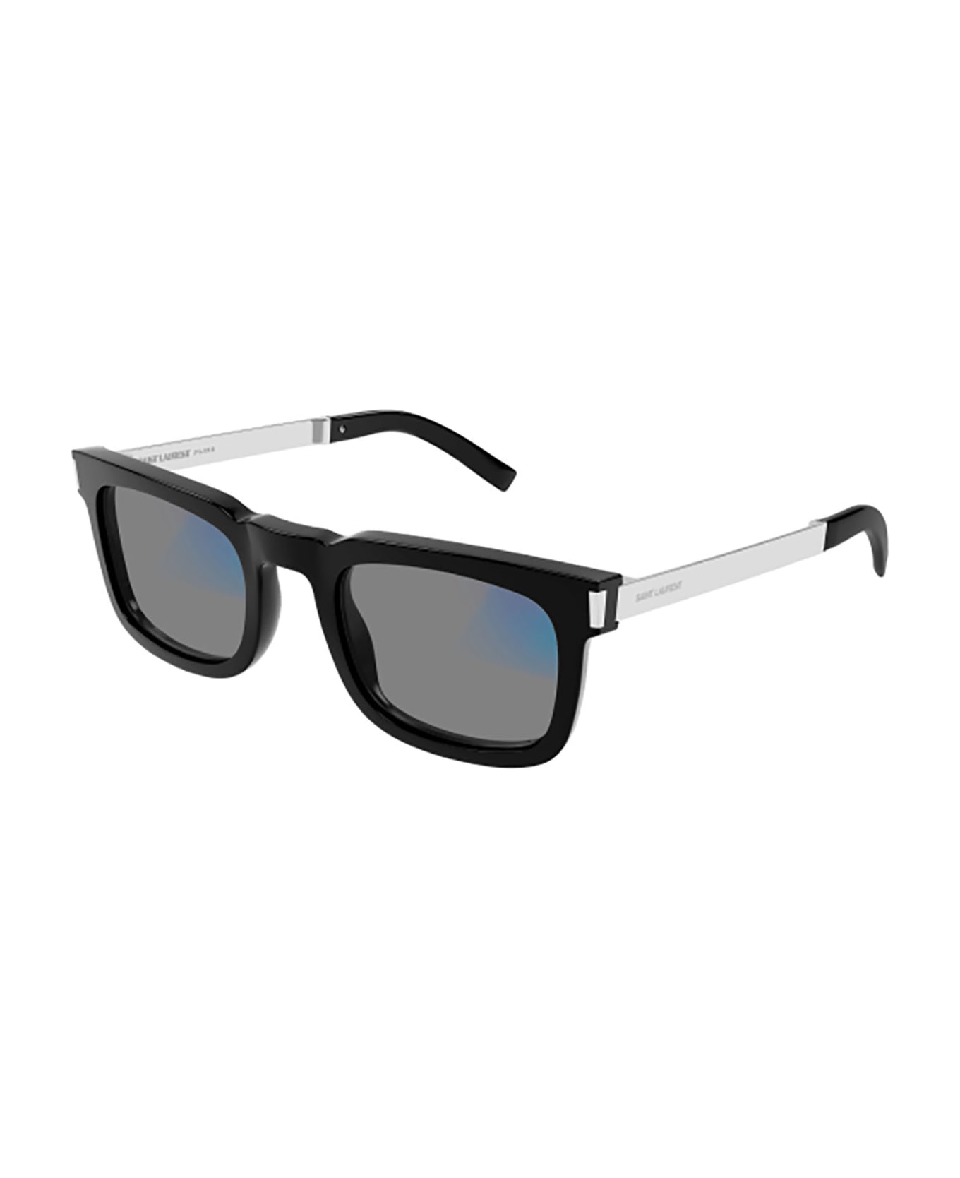 Saint Laurent Eyewear SL 581 Sunglasses - Black Silver Transpar