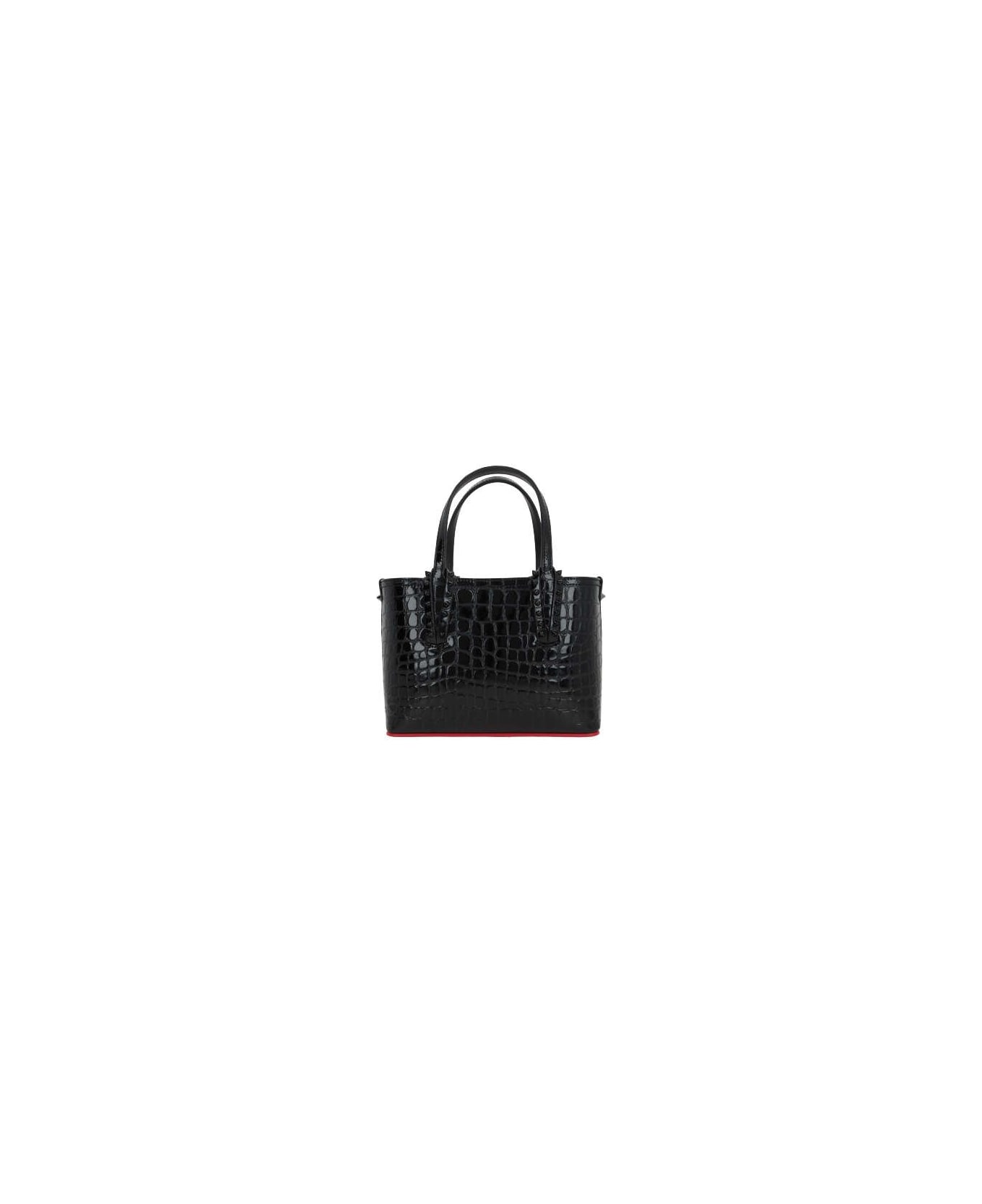 Christian Louboutin Stud Detailed Top Handle Bag - black