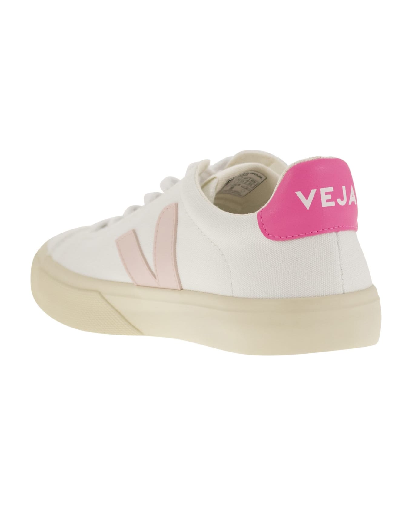 Veja Chromefree Leather Trainers - White/pink