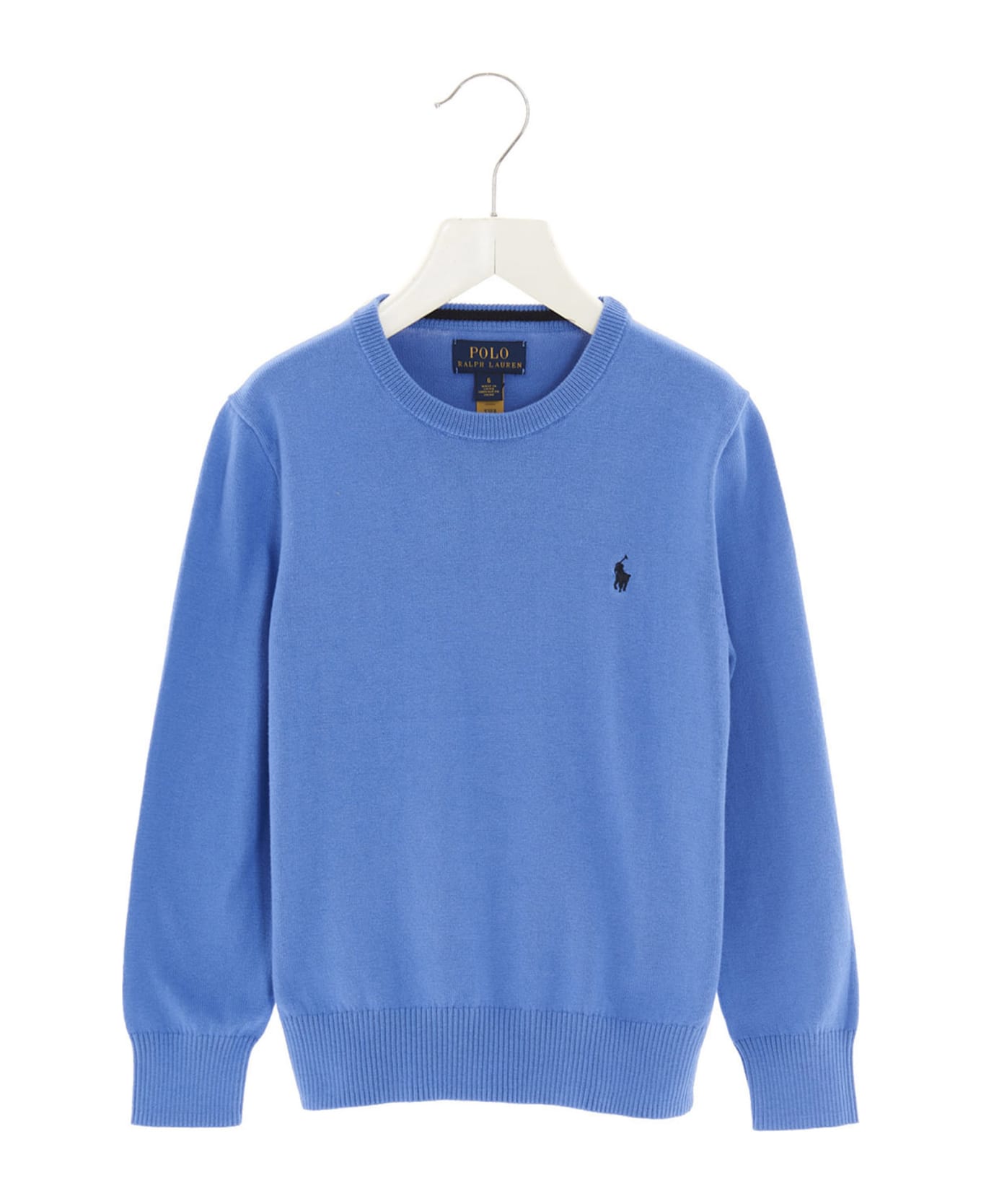 Polo Ralph Lauren Logo Embroidery Sweater - Light Blue
