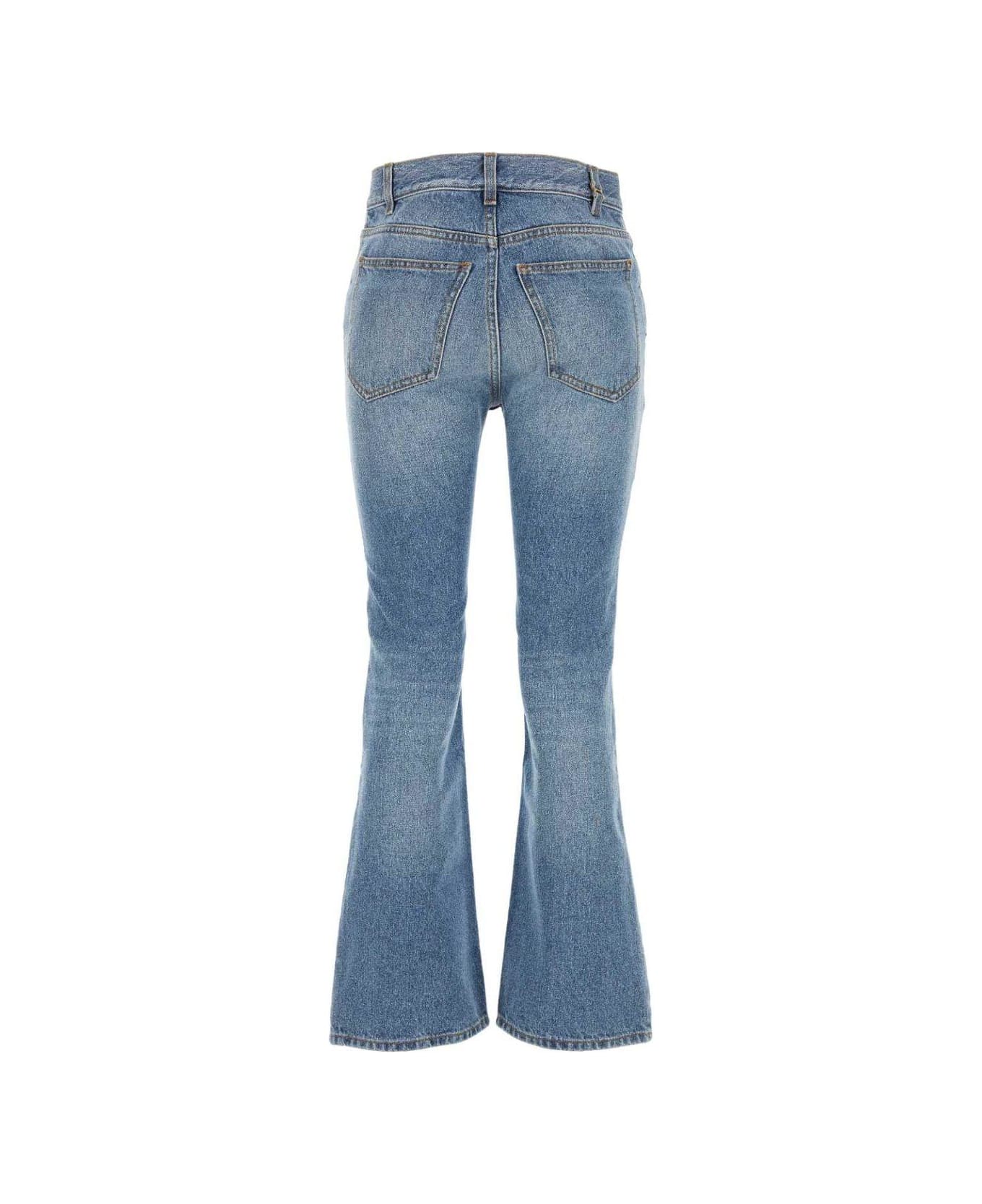 Chloé Cropped Bootcut Jeans - Denim