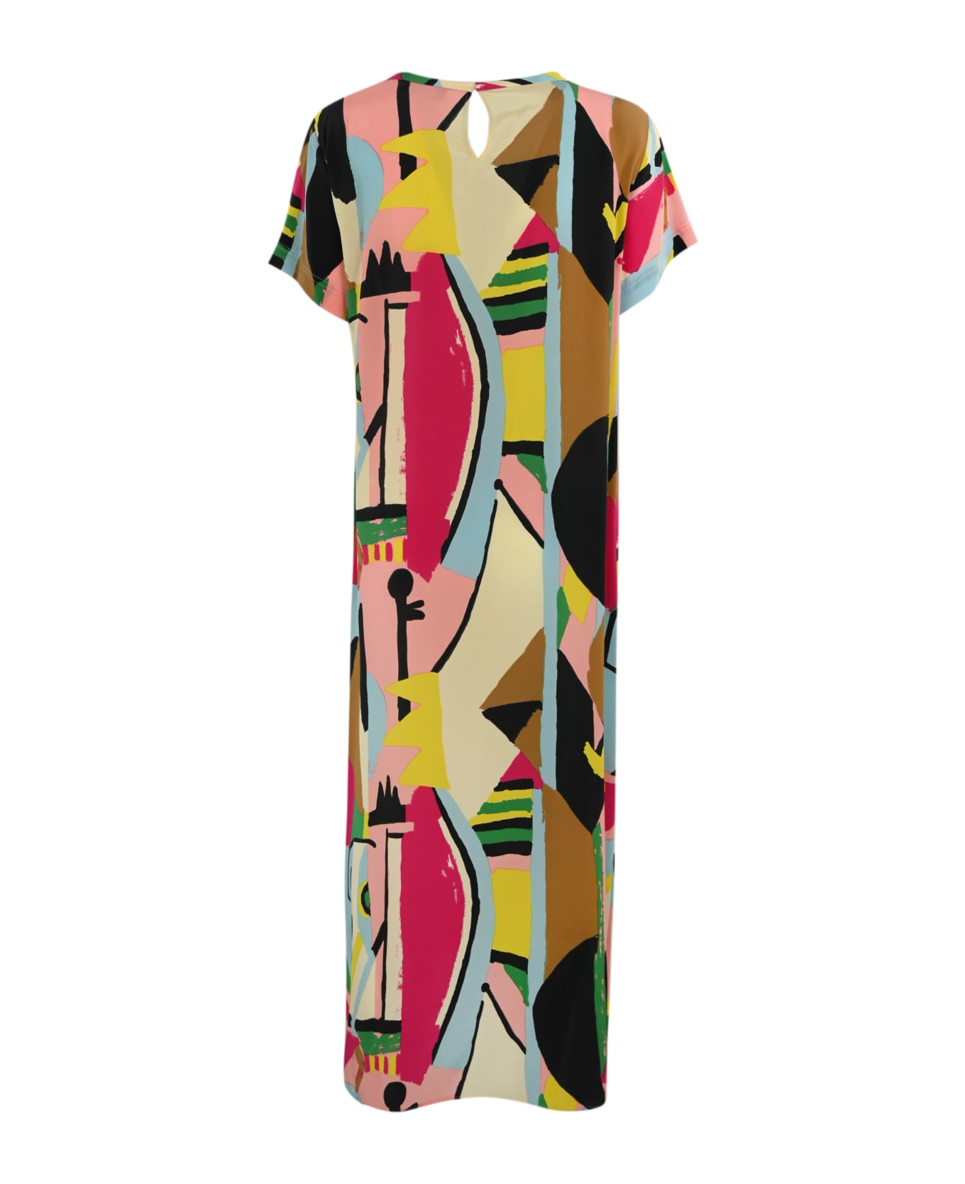 Weekend Max Mara 'orchis' Chine Crepe Dress - MULTICOLOR